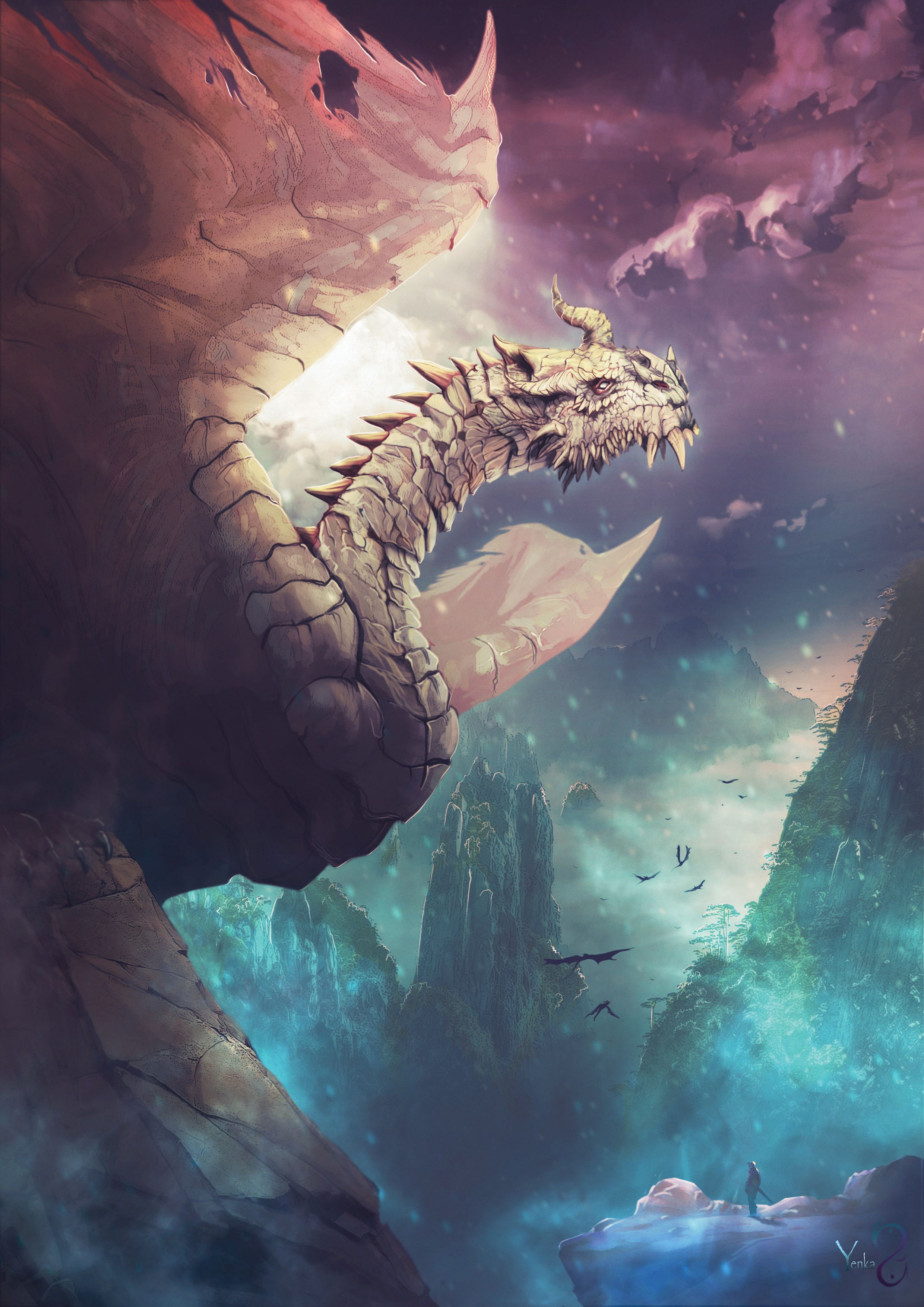 2480x3508 Paarthurnax Skyrim Wallpaper