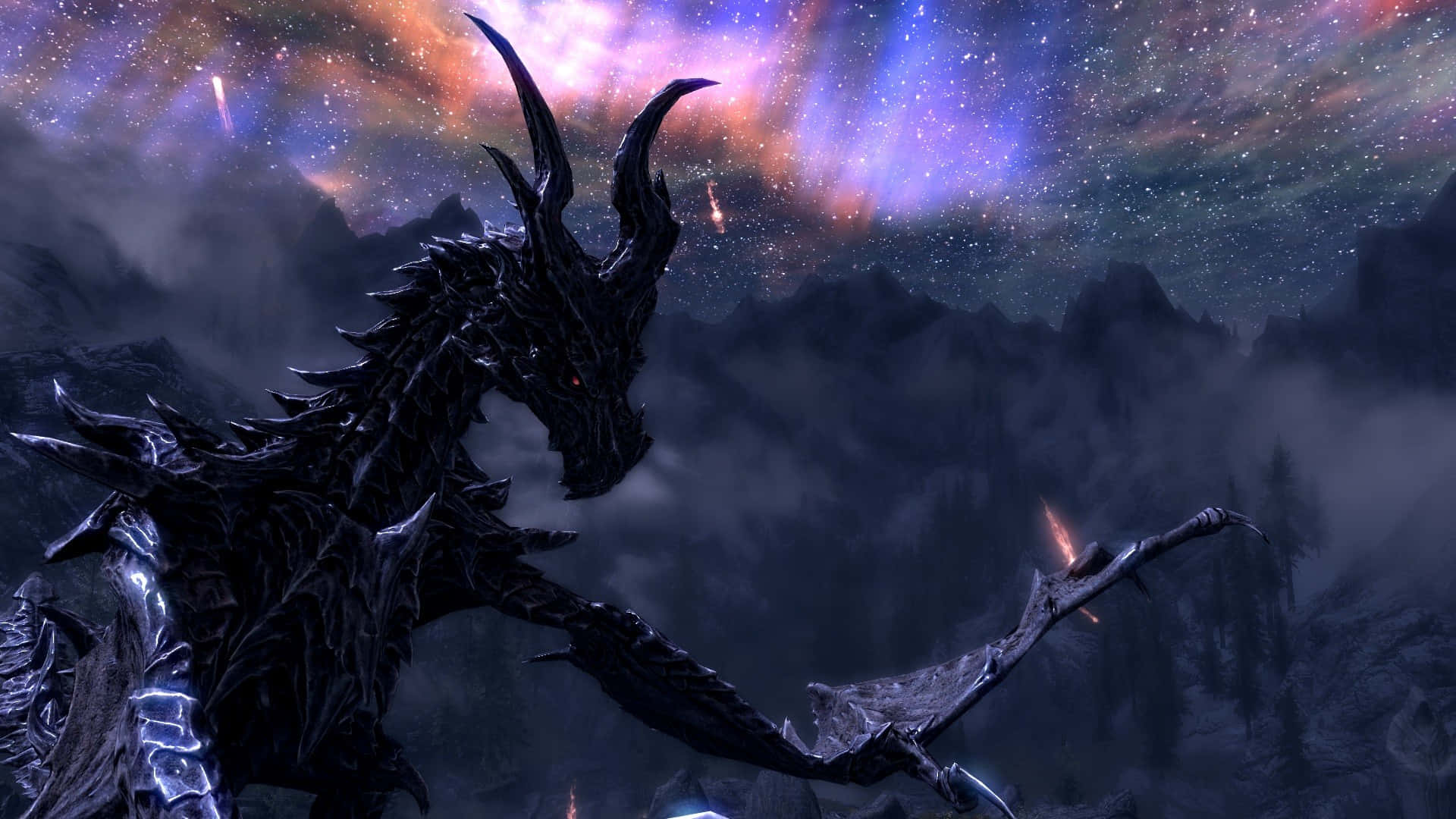 1920x1080 Download Caption: Paarthurnax, the Wise Dragon of Skyrim Wallpaper