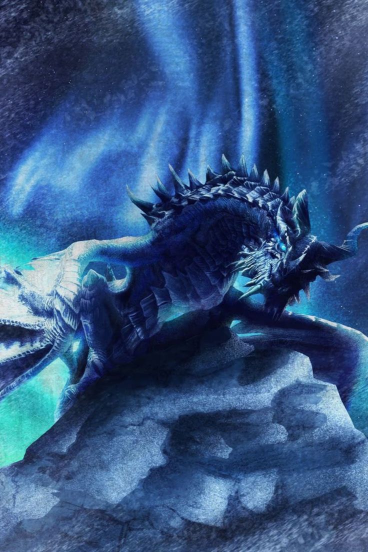 736x1104 Paarthurnax Illustration' Poster, picture, metal print, paint by The Elder Scrolls