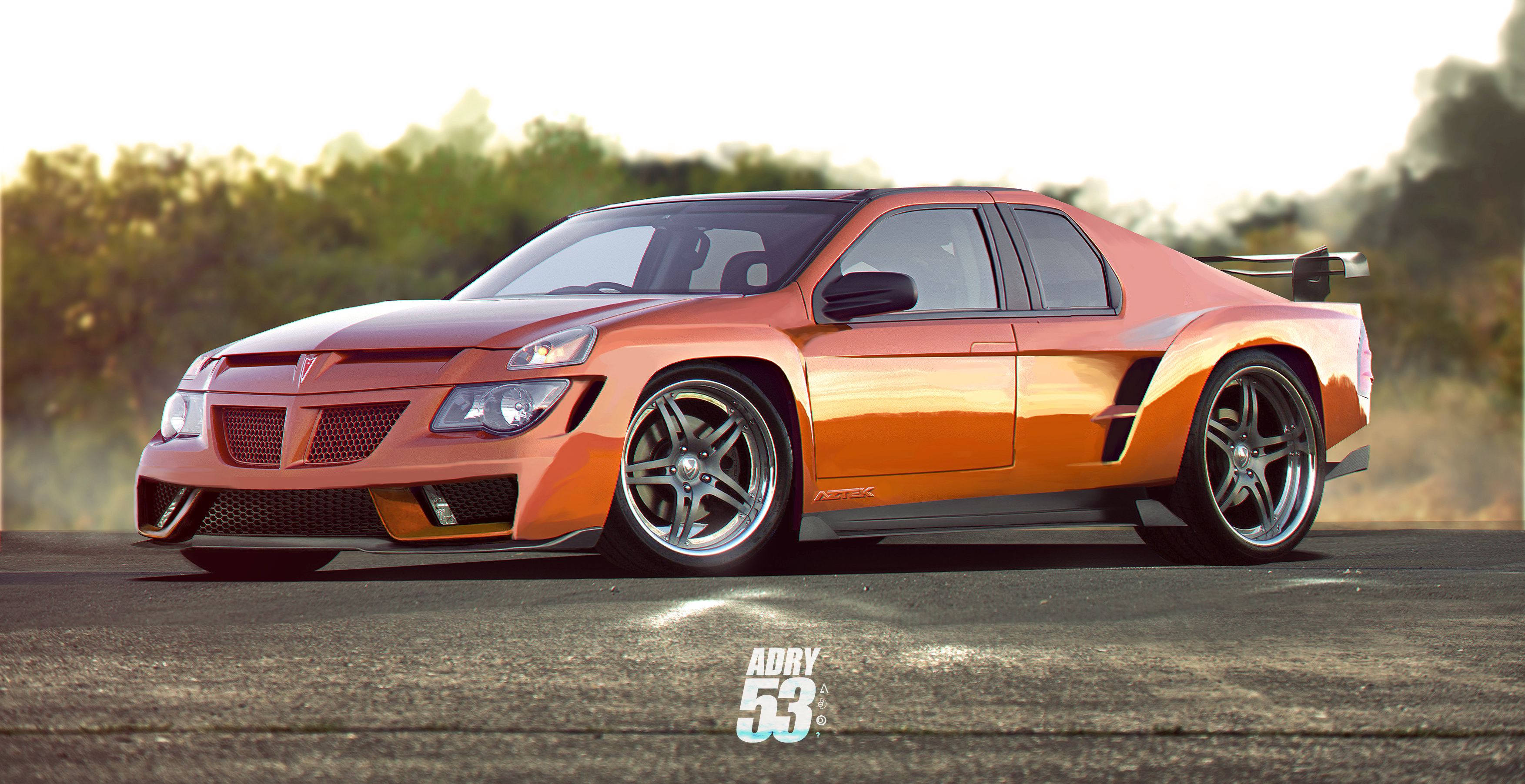 3506x1803 Download Orange Car Vehicle Pontiac Aztek HD Wallpaper by Timothy Adry Emmanuelx1803