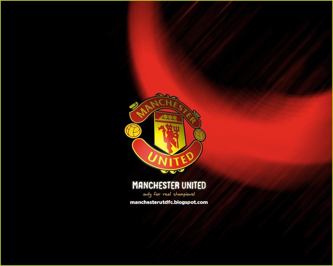 1280x1024 Hình nền Manchester United: Hình nền logo Manchester United 1