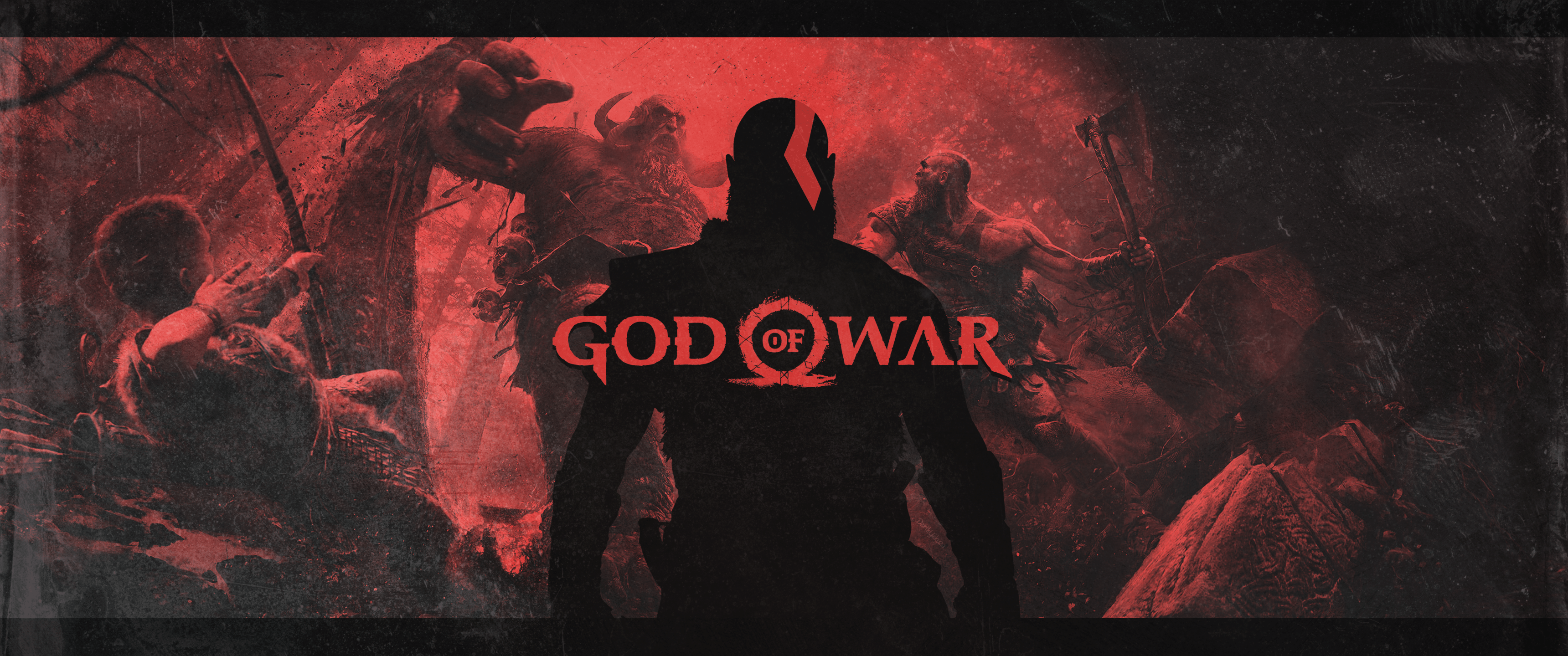 3440x1440 GOD OF WAR 4 [3440x1440]. Art dessin, Illustration