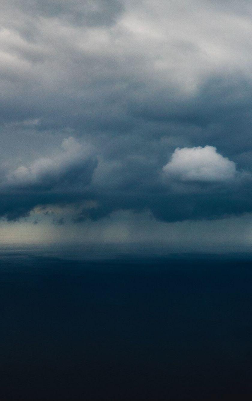 840x1336 Download 840x1336 wallpaper storm, clouds, blue dark, sky, iphone