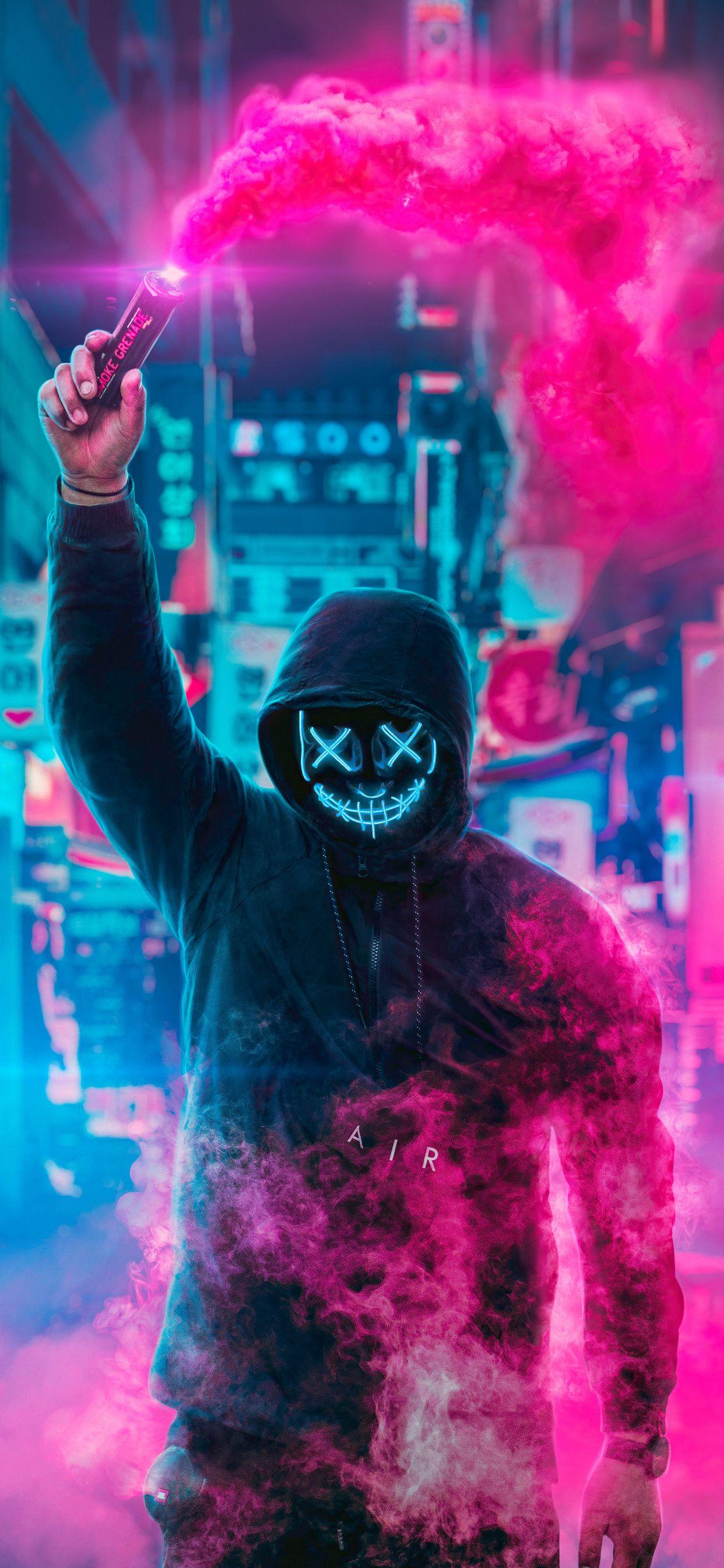 Neon Smoke Wallpaper