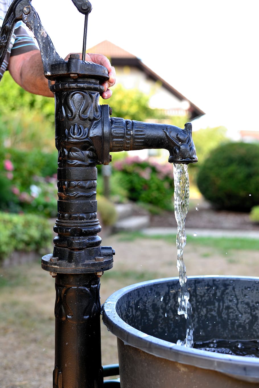 910x1363 HD wallpaper: garden pump, water pump, hand pump, cock pump