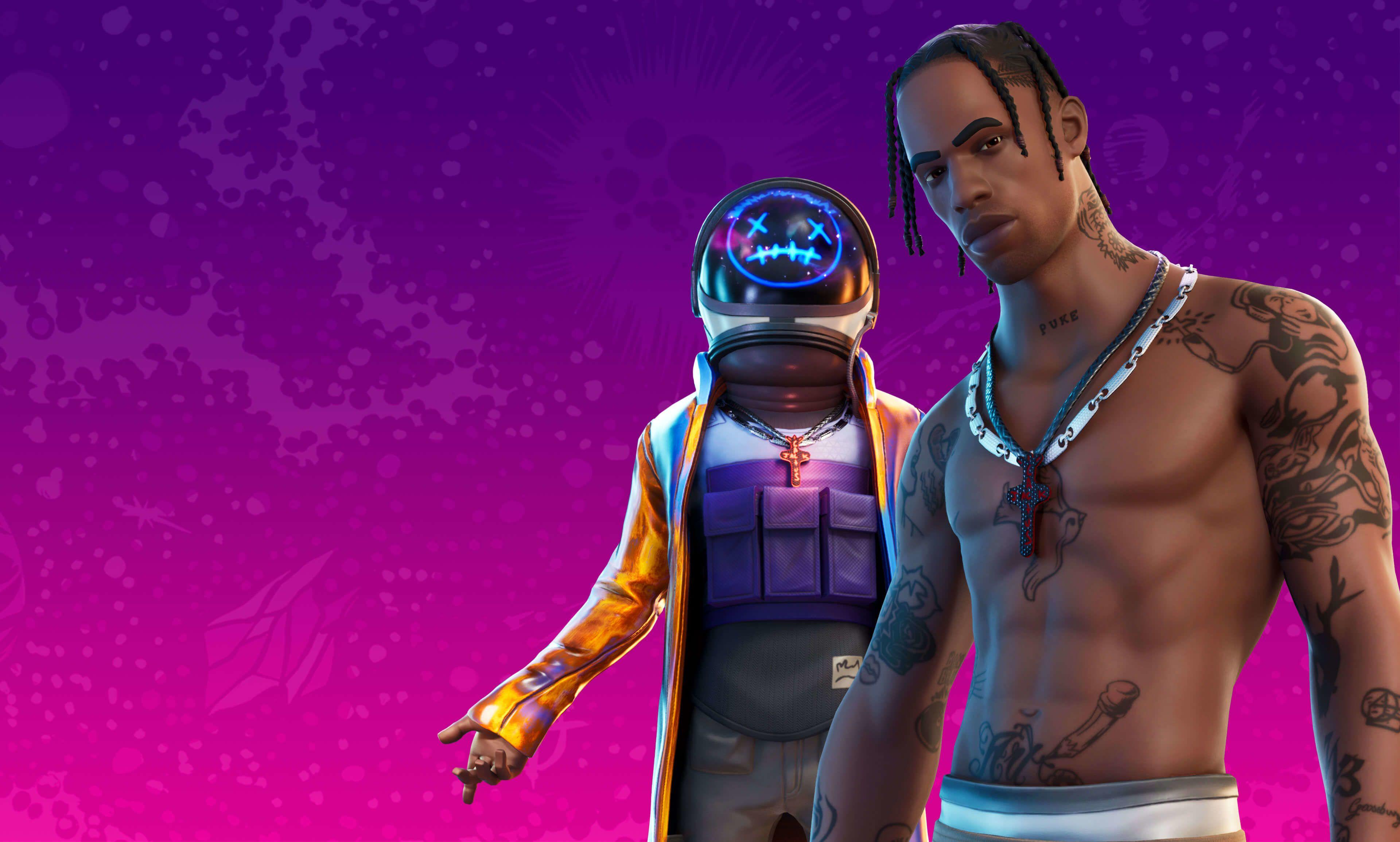 3840x2309 4K Travis Scott Astronomical Fortnite 2 Wallpaper, HD Games 4K