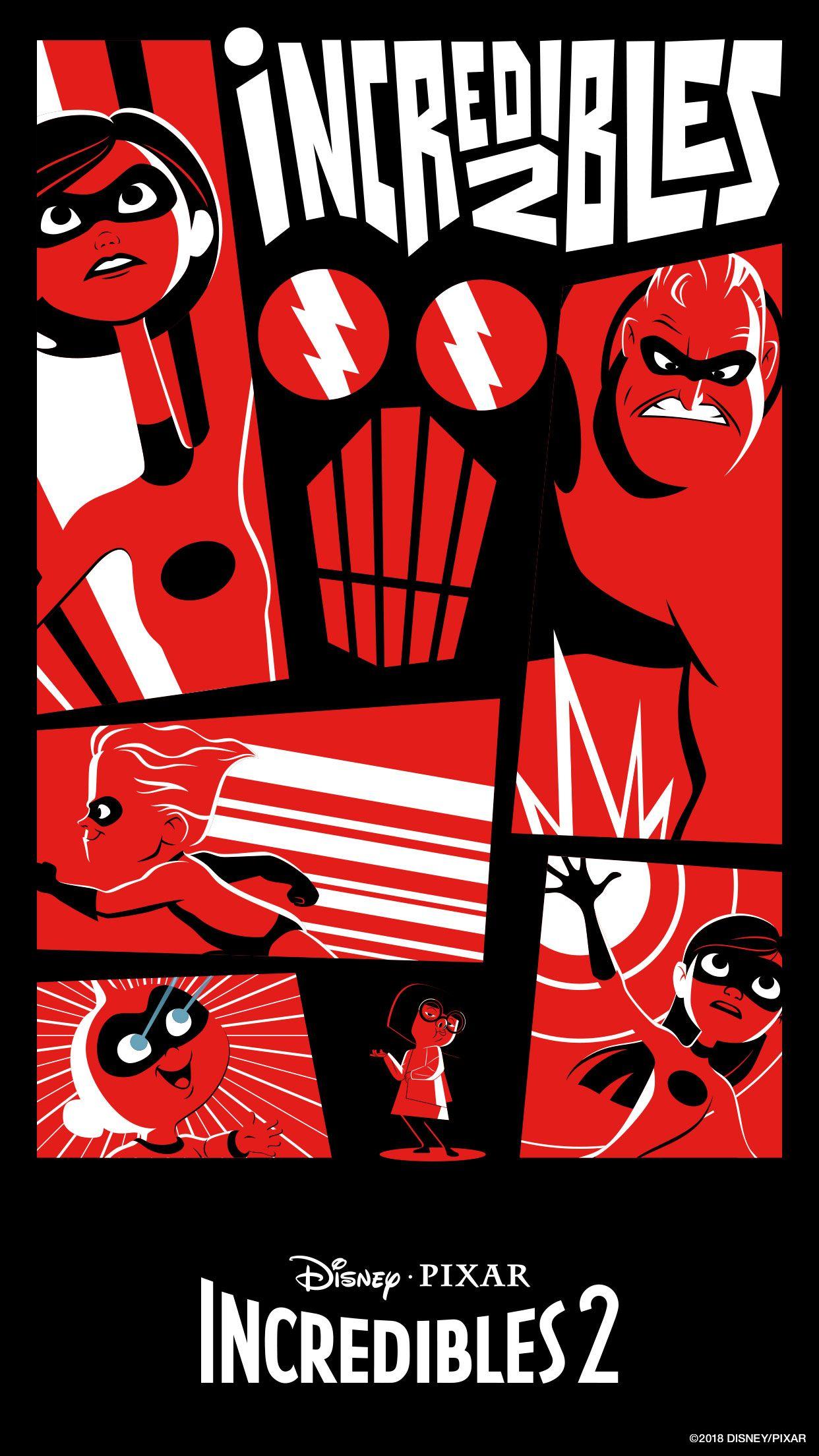 1242x2209 Feel Incredible with these Disney•Pixar The Incredibles 2 mobile