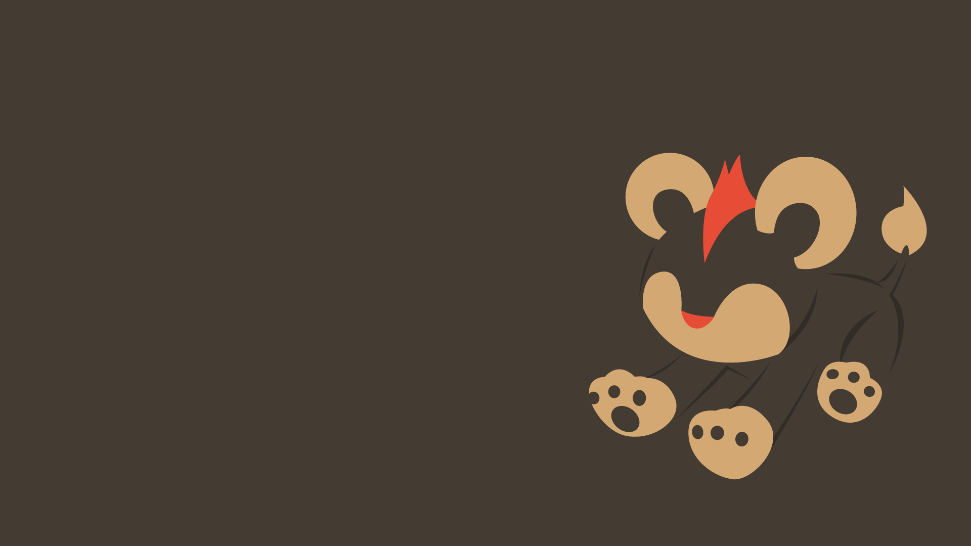 1920x1080 litleo : FLAT DESIGN: HD MINIMAL POKEMON WALLPAPERS & POSTERS