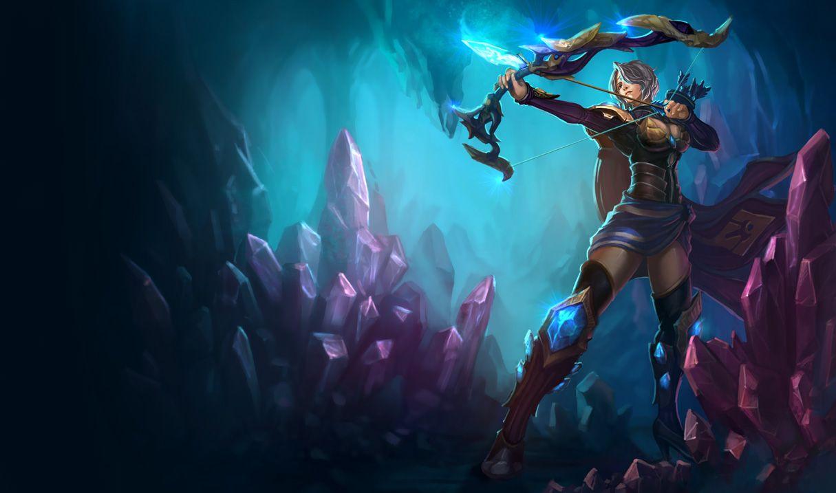1215x717 Amethyst Ashe Skin of Legends Wallpaper