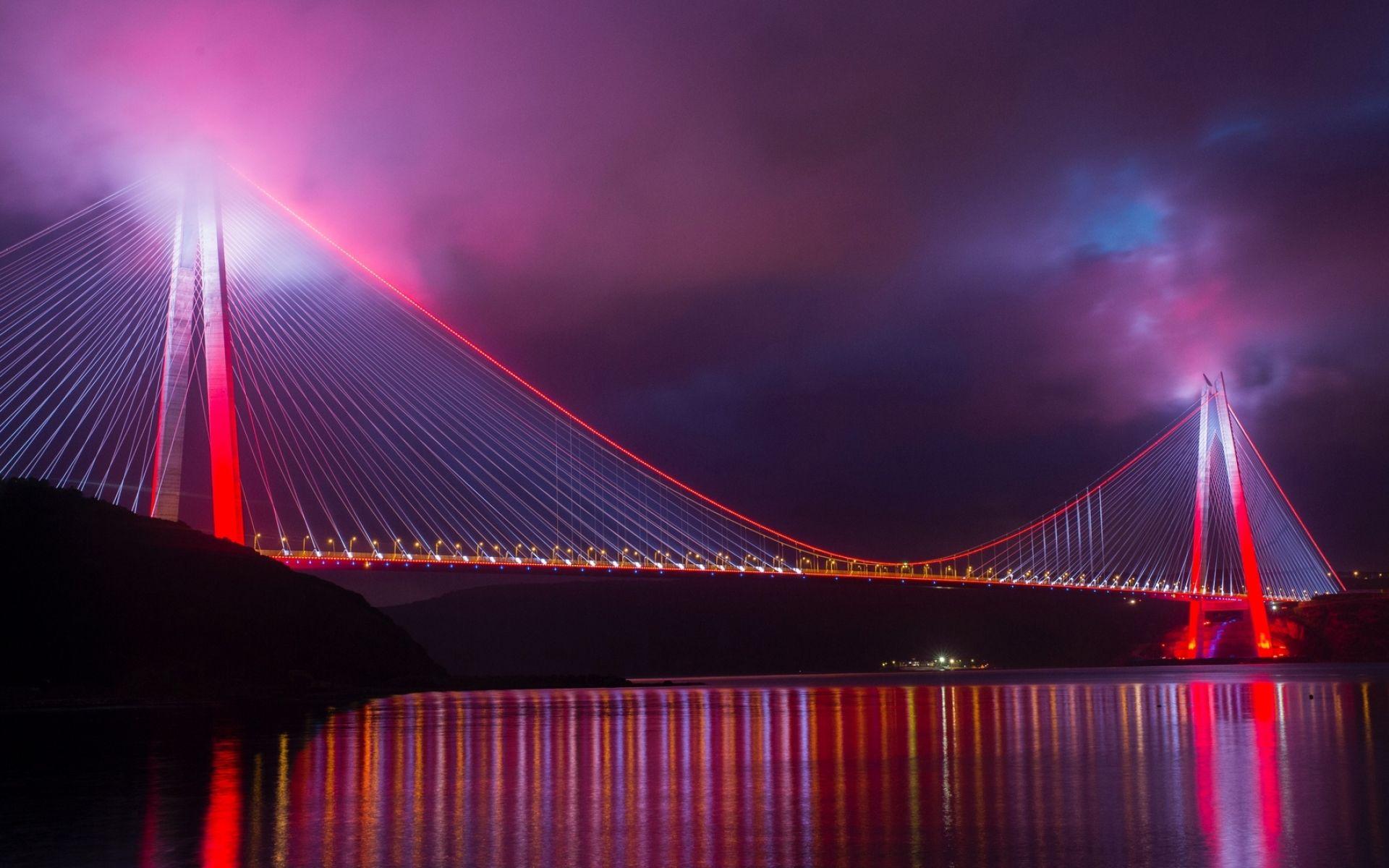 1920x1200 Download wallpaper Yavuz Sultan Selim Bridge, Bosphorus
