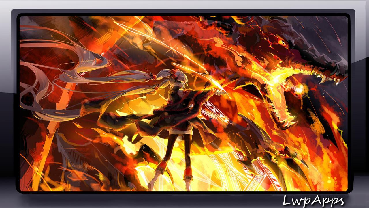 Hình nền rồng lửa 1280x720 dành cho Android
