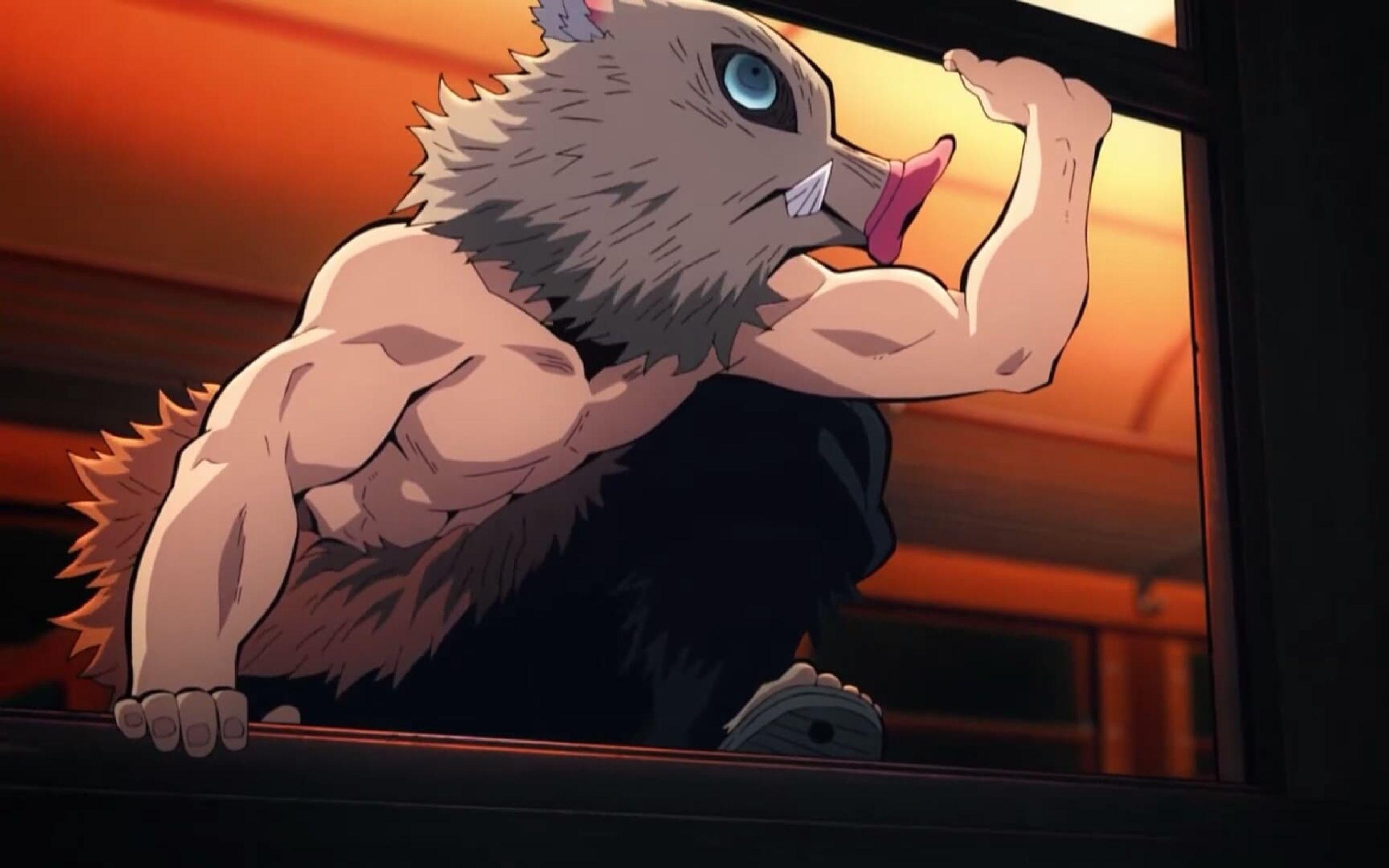 2560x1600 Inosuke Hashibira in Demon Slayer Movie Infinity Train