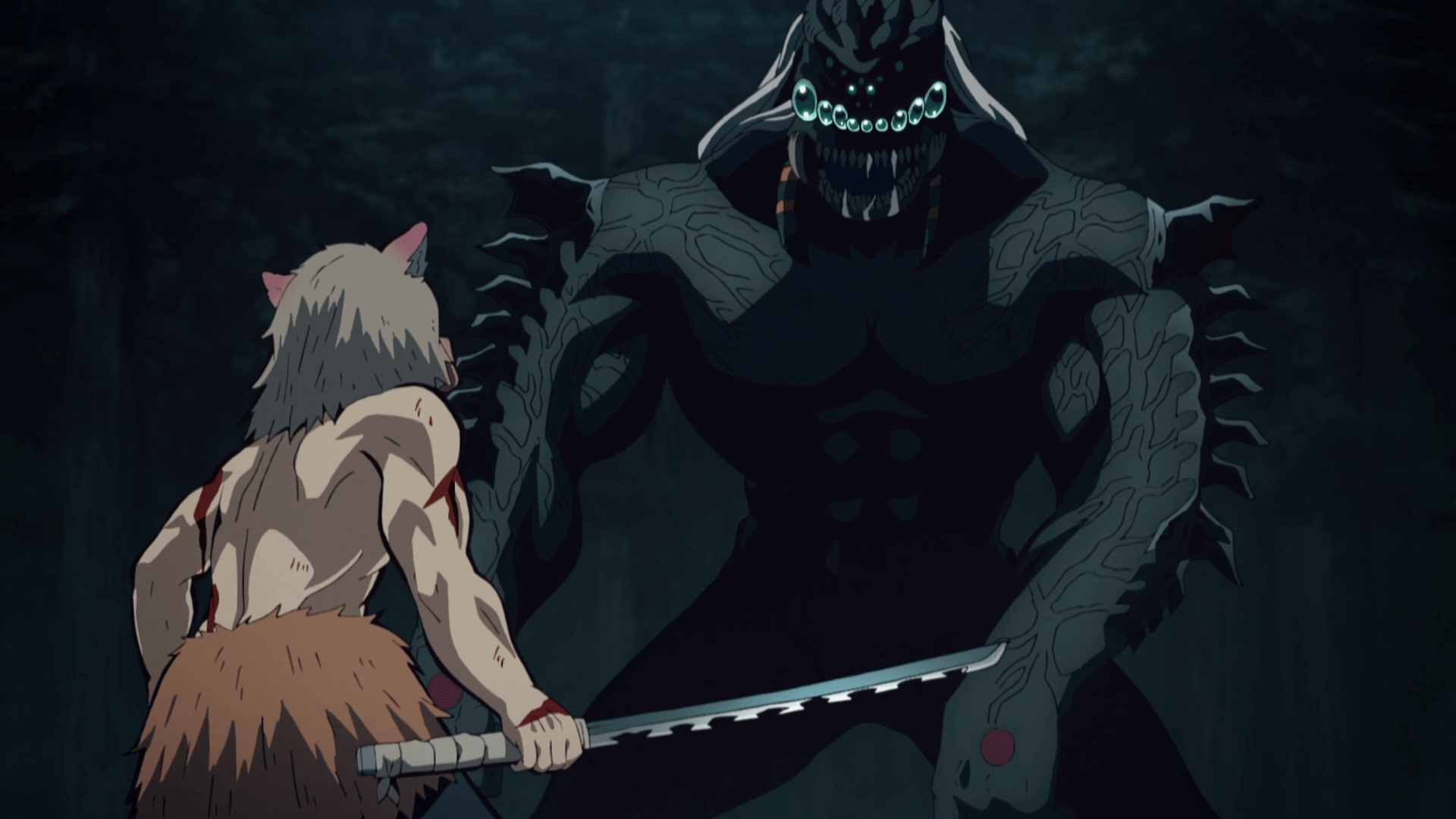 1920x1080 Inosuke Hashibira vs. Spider Demon (Father)