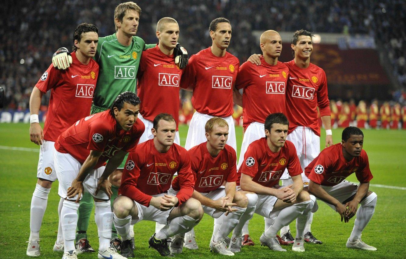 1332x850 Wallpaper cristiano ronaldo, rooney, Manchester United, old trafford, van der sar, winner, red devil, evra.ferdinand, champions league - for desktop, section спорт