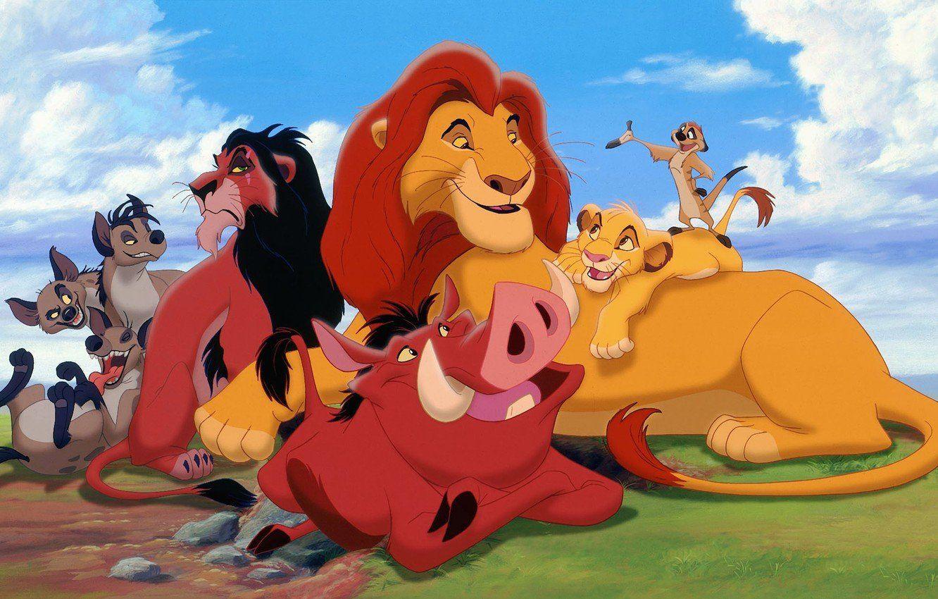 1332x850 Wallpaper The Lion King Mufasa And Simba