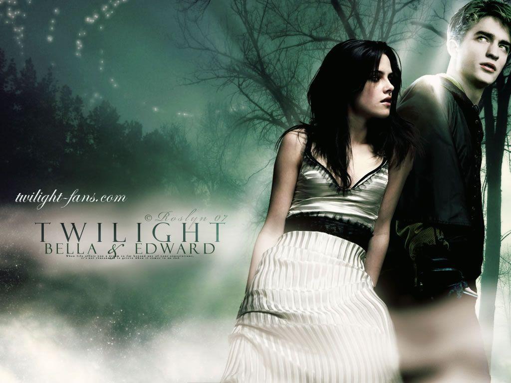 1024x768 Bella Swan And Edward Cullen Wallpaper