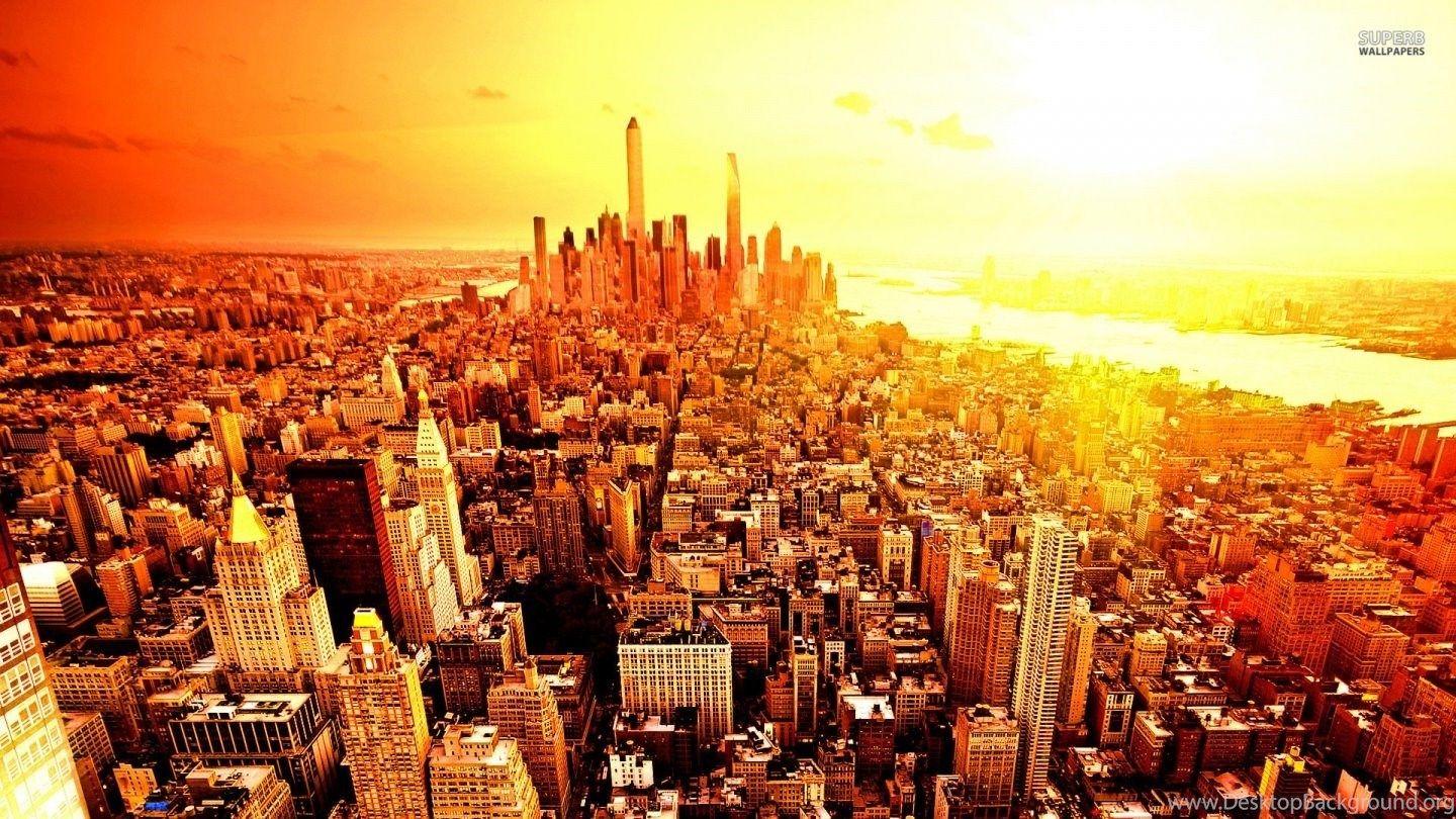 1440x810 New York City Autumn Background Wallpaper Desktop Background