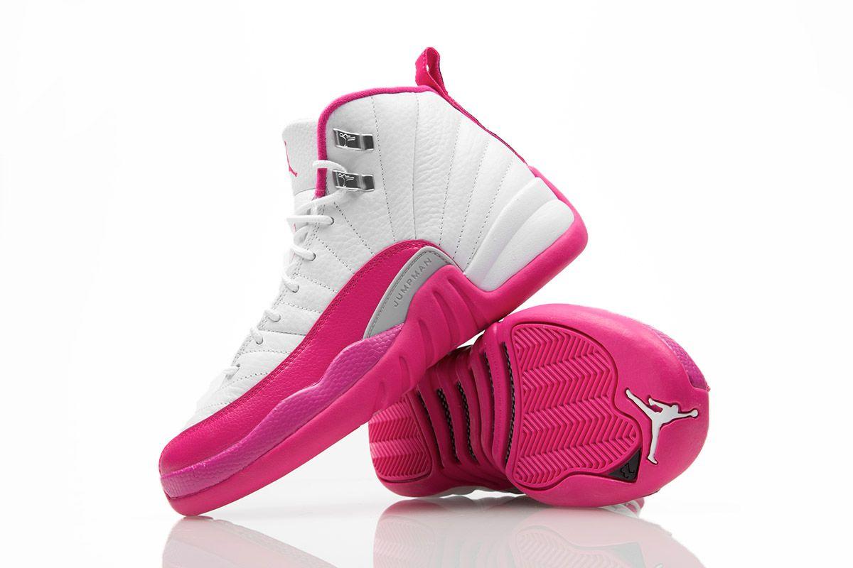 1200x800 Air Jordan 12 GS White Dynamic Pink Release Date Bar Detroit