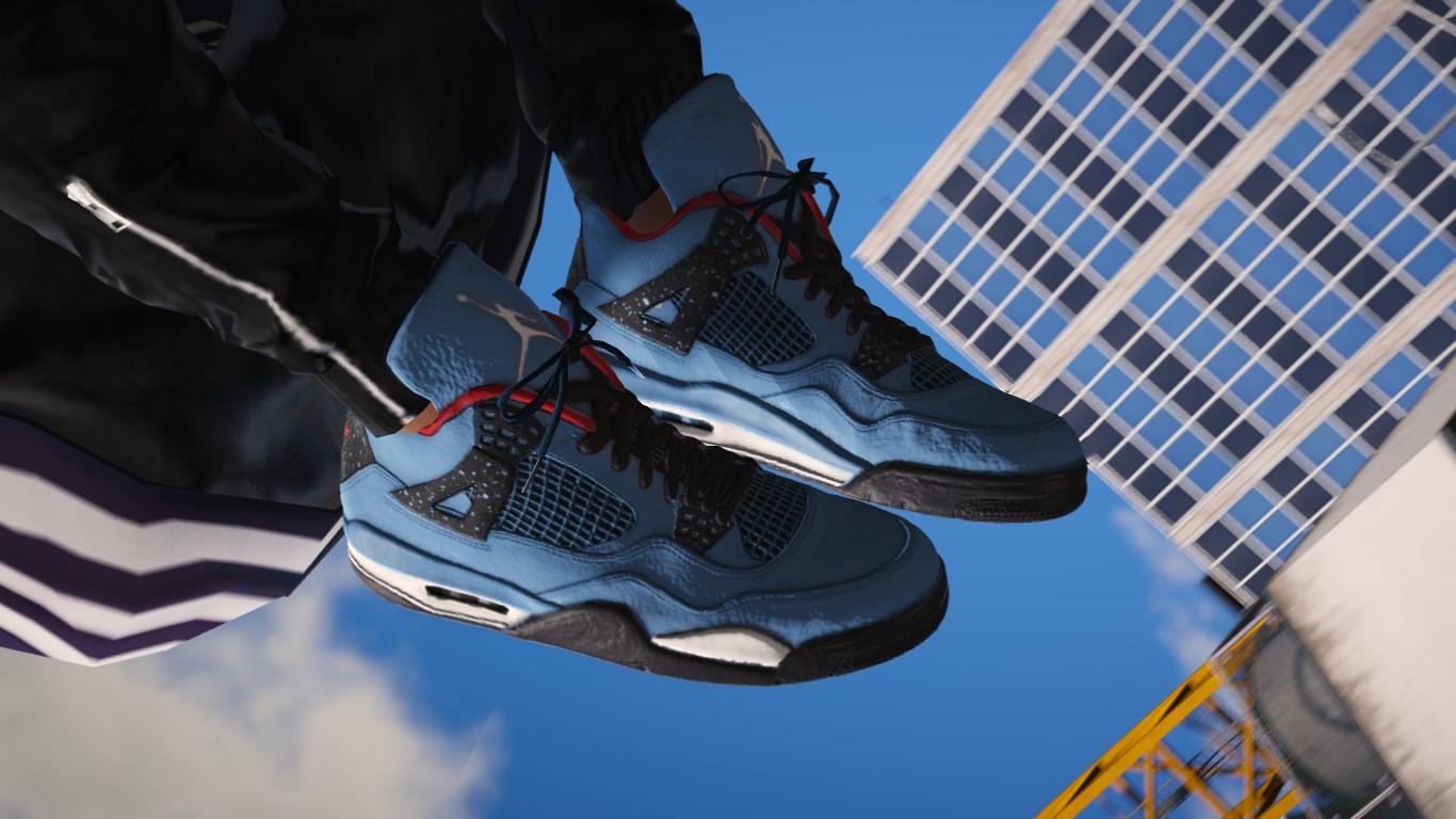 1366x768 Travis Scott X Air Jordan 1 Cactus Jack Wallpaper