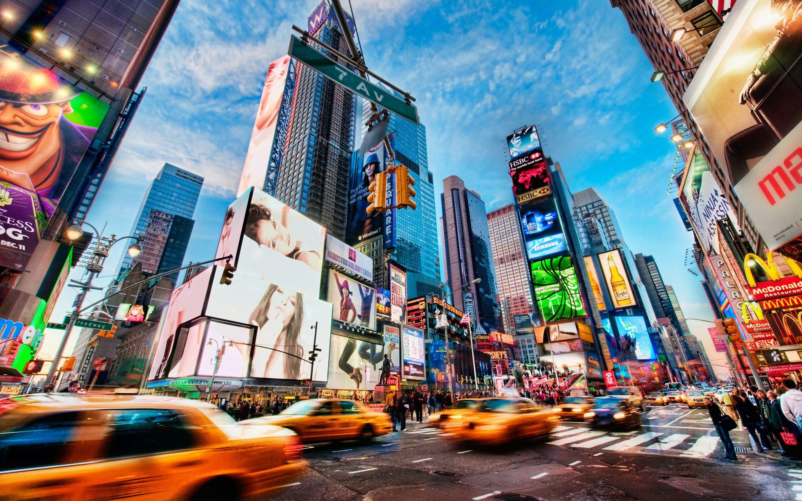 2560x1600 Times Square Wallpaper, 3D Times Square Wallpaper