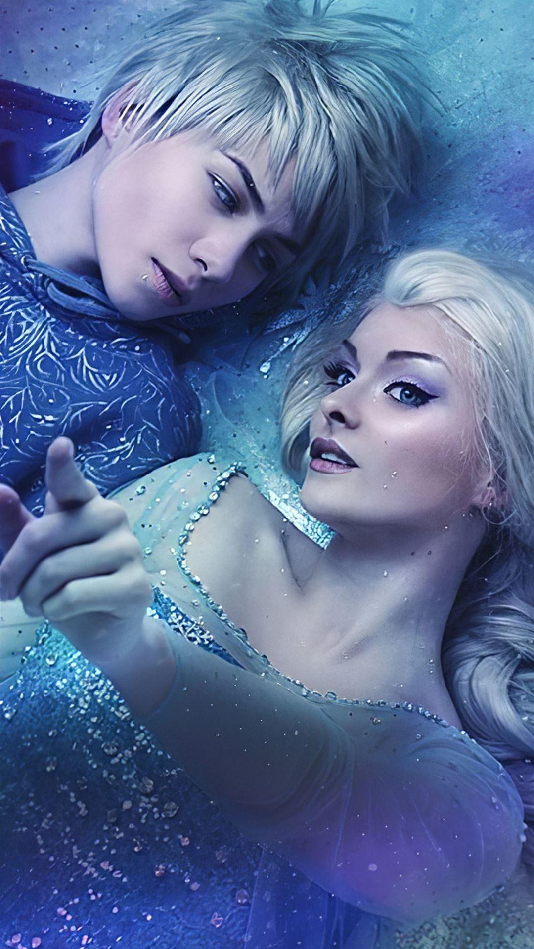 1080x1920 elsa and jack frost iPhone 8 Wallpaper Free Download