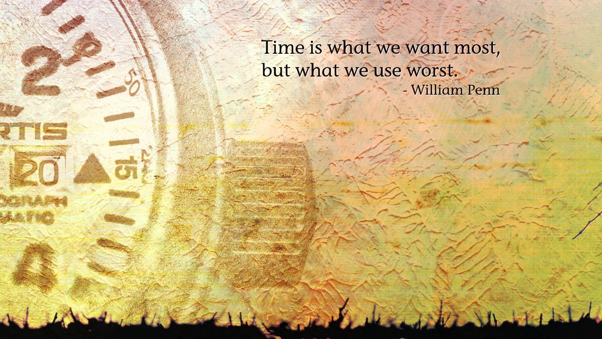 1920x1080 William Penn Time Quotes hình nền 10934