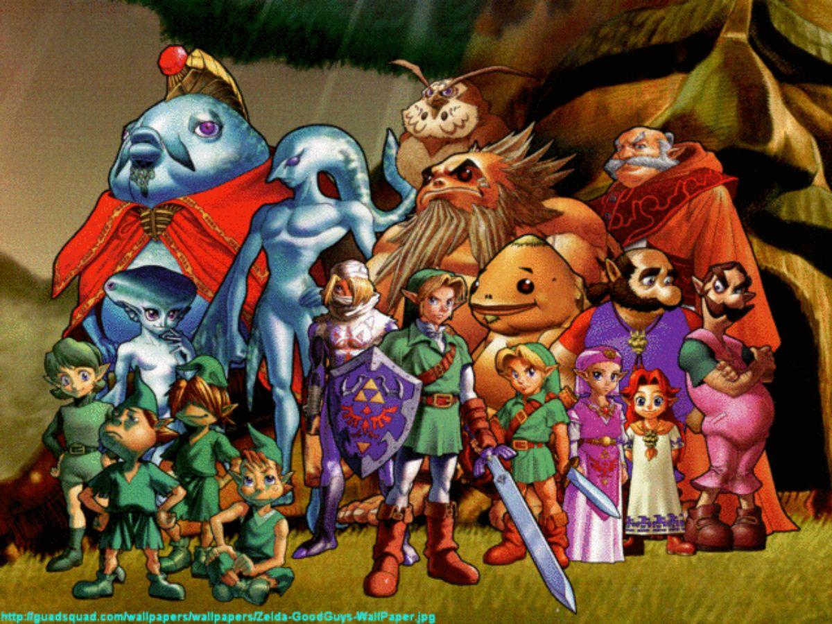 1200x900 Ocarina Of Time 3D Wallpaper Cast Drawing