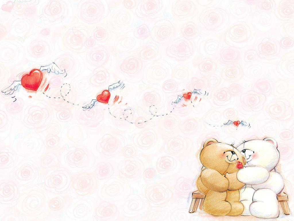 1024x768 Cute Bear Wallpaper