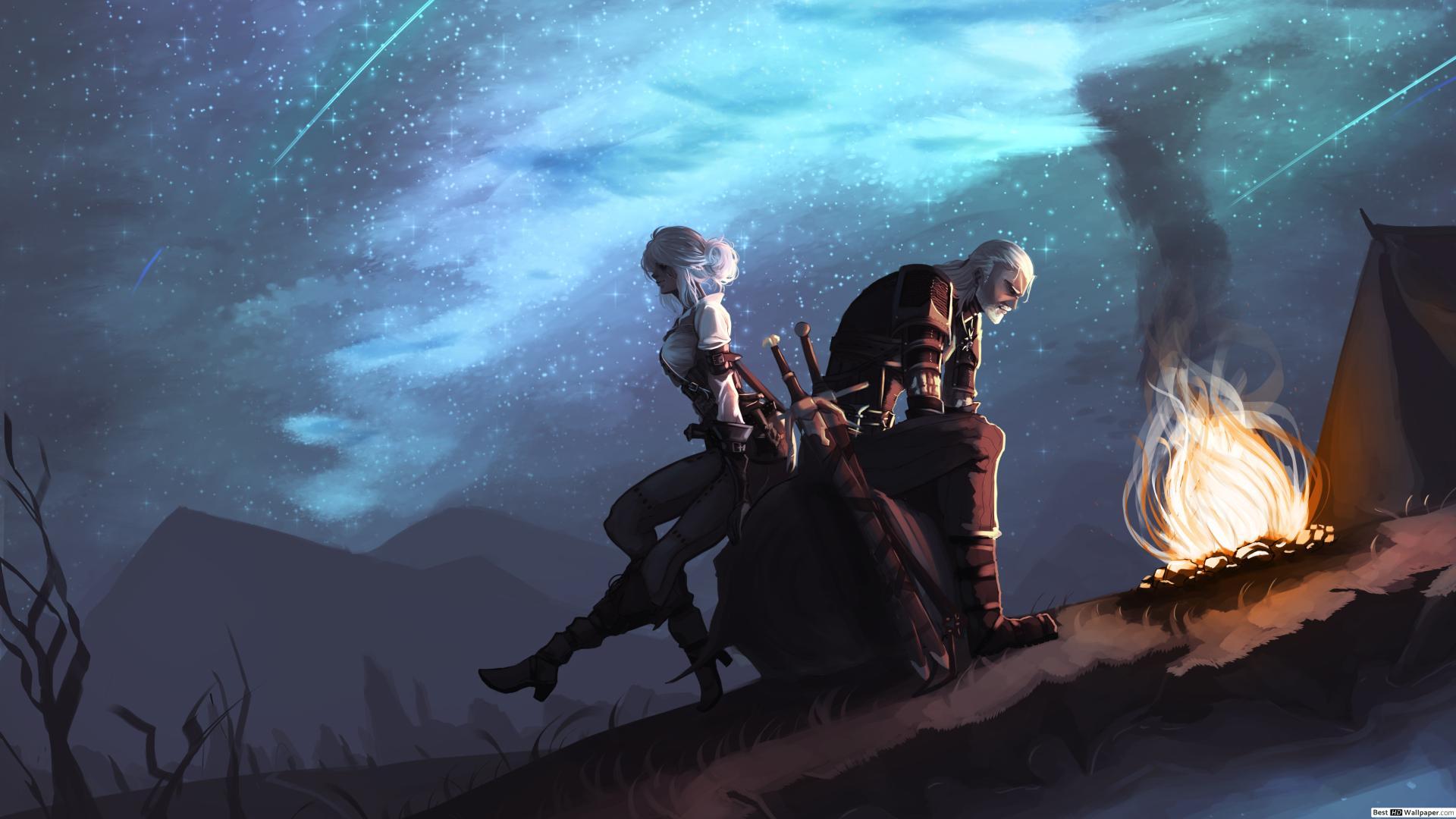 1920x1080 The Witcher 3: Wild Hunt & Ciri HD wallpaper download