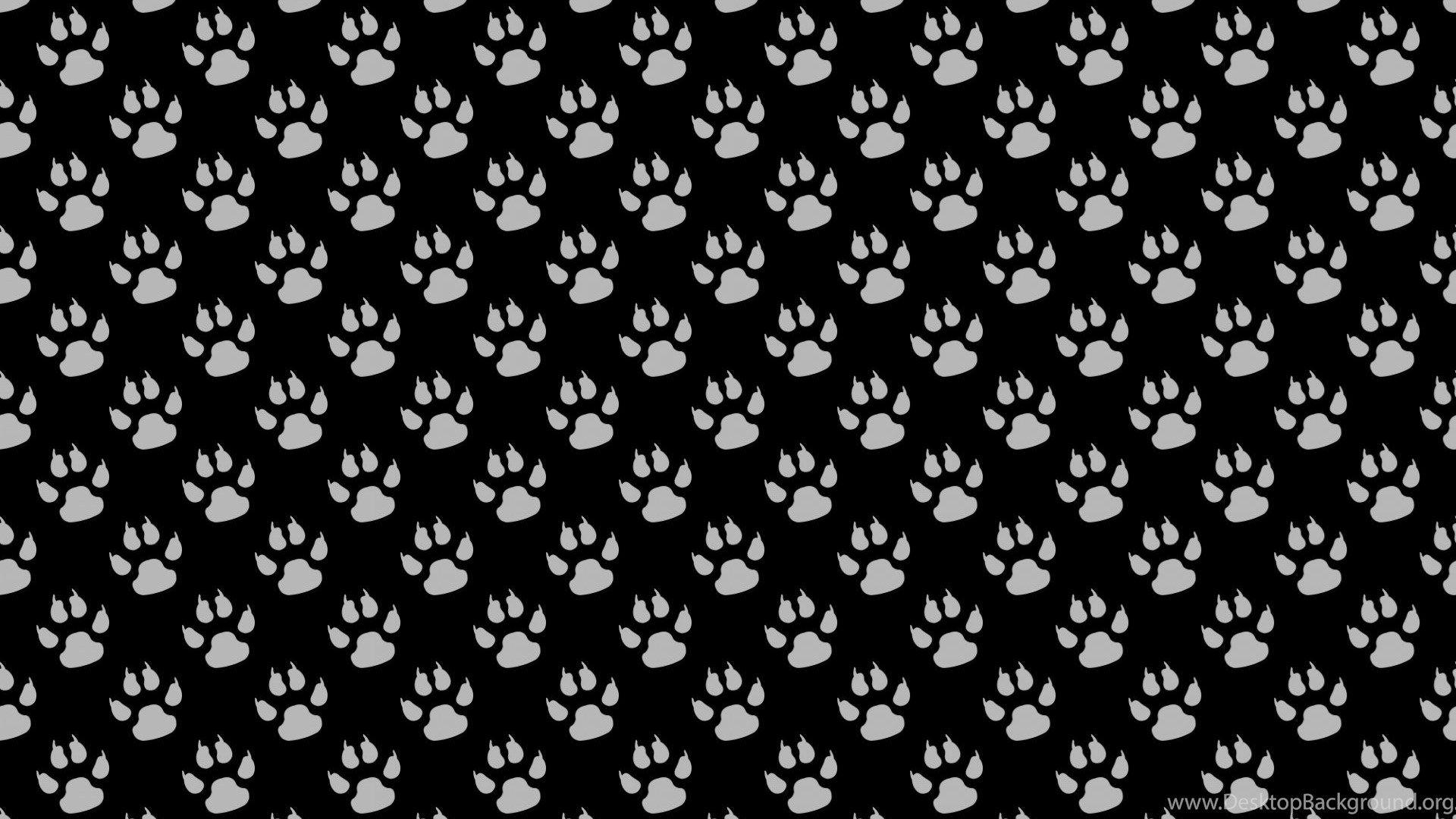 1920x1080 Paw Prints Background Wallpaper Free Public Domain