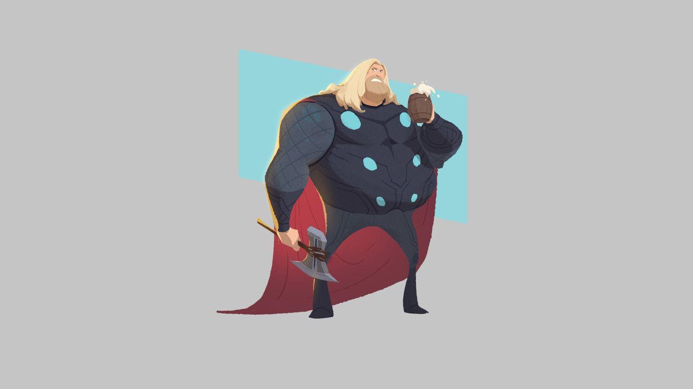1366x768 Fat Thor 1366x768 Resolution HD 4k Wallpaper, Image
