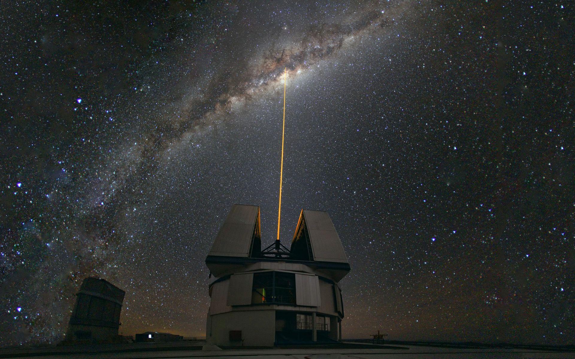 1920x1200 Observatory milky way Chile astronomy sky stars buildings