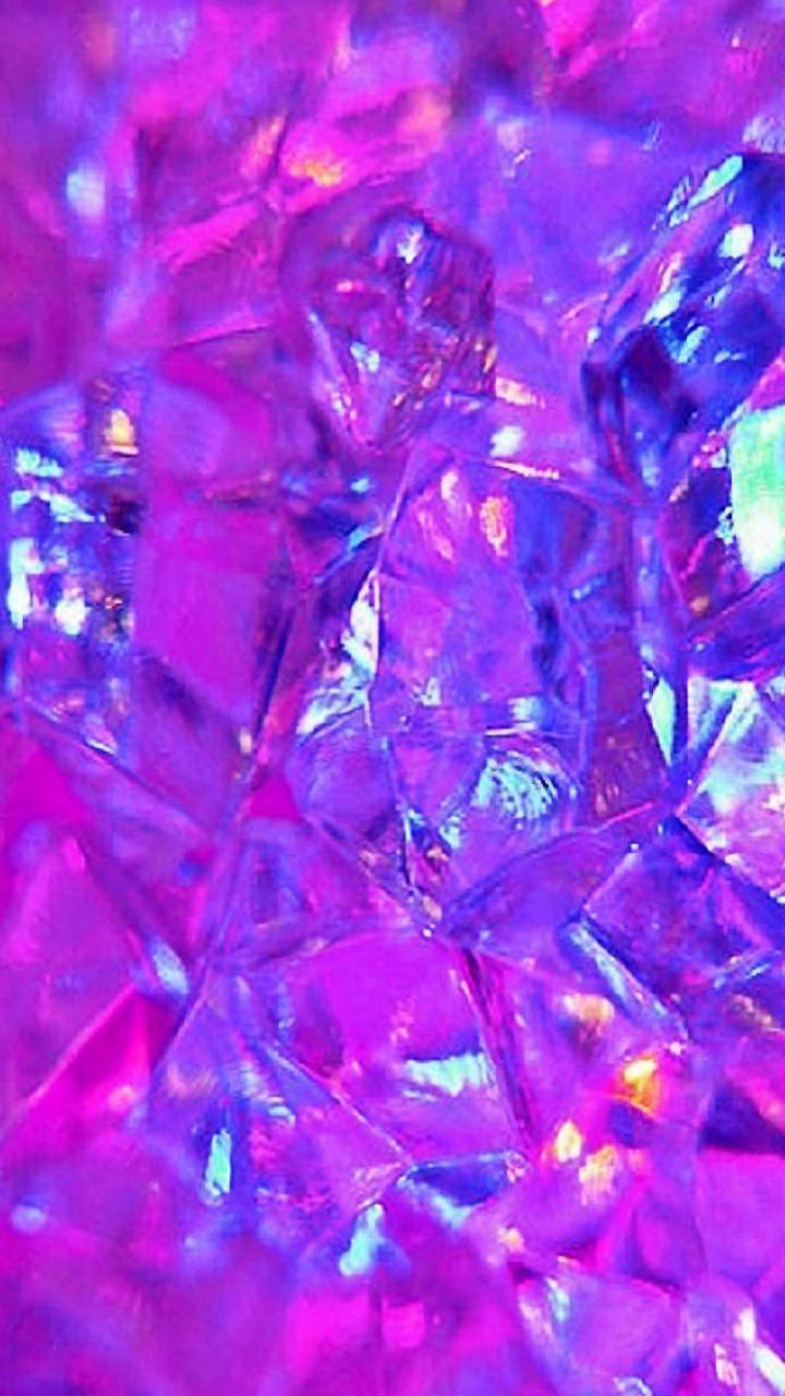 720x1280 Purple Crystals hình nền
