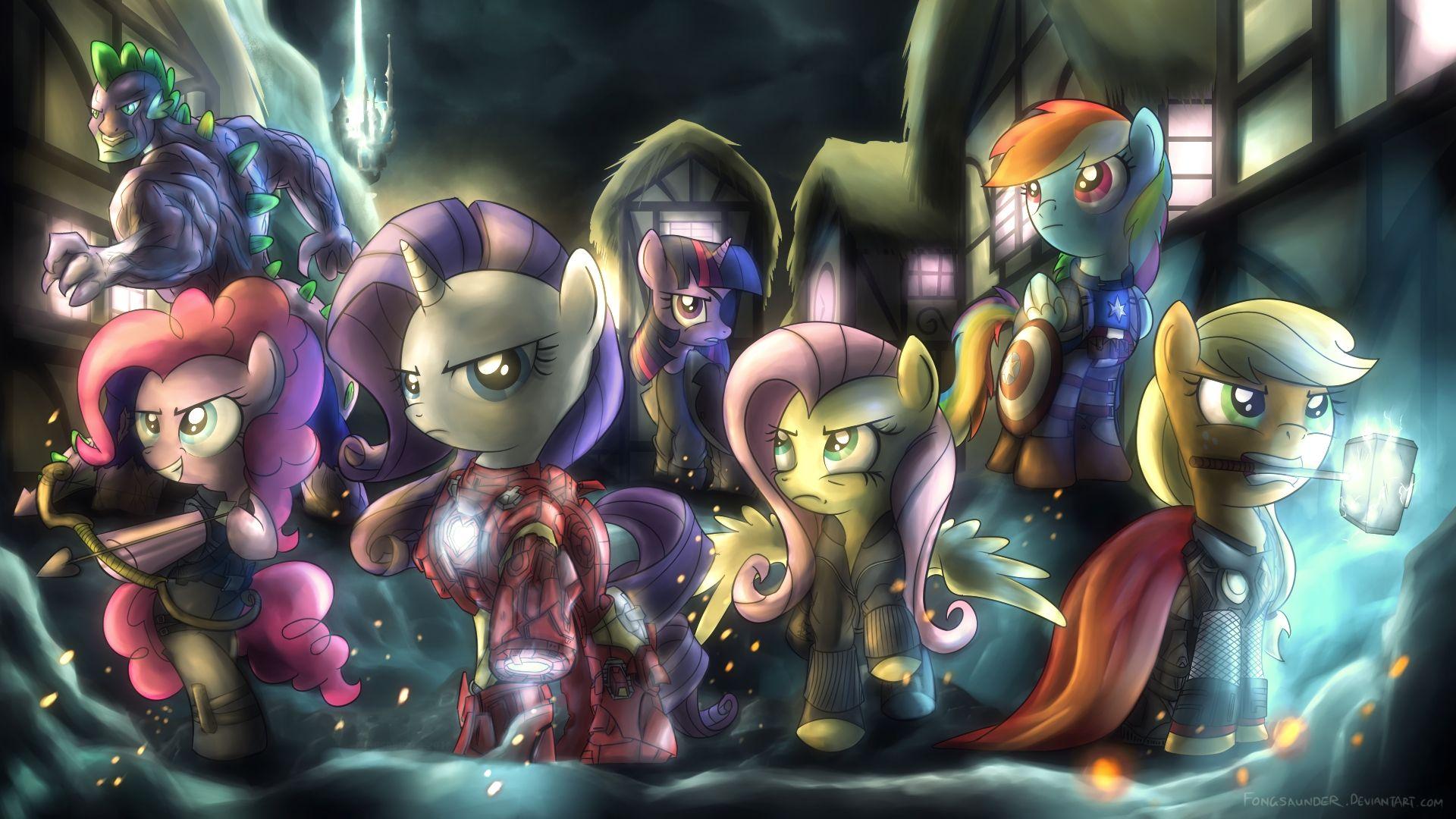 1920x1080 my little pony ponies avengers High Quality Wallpaper, High