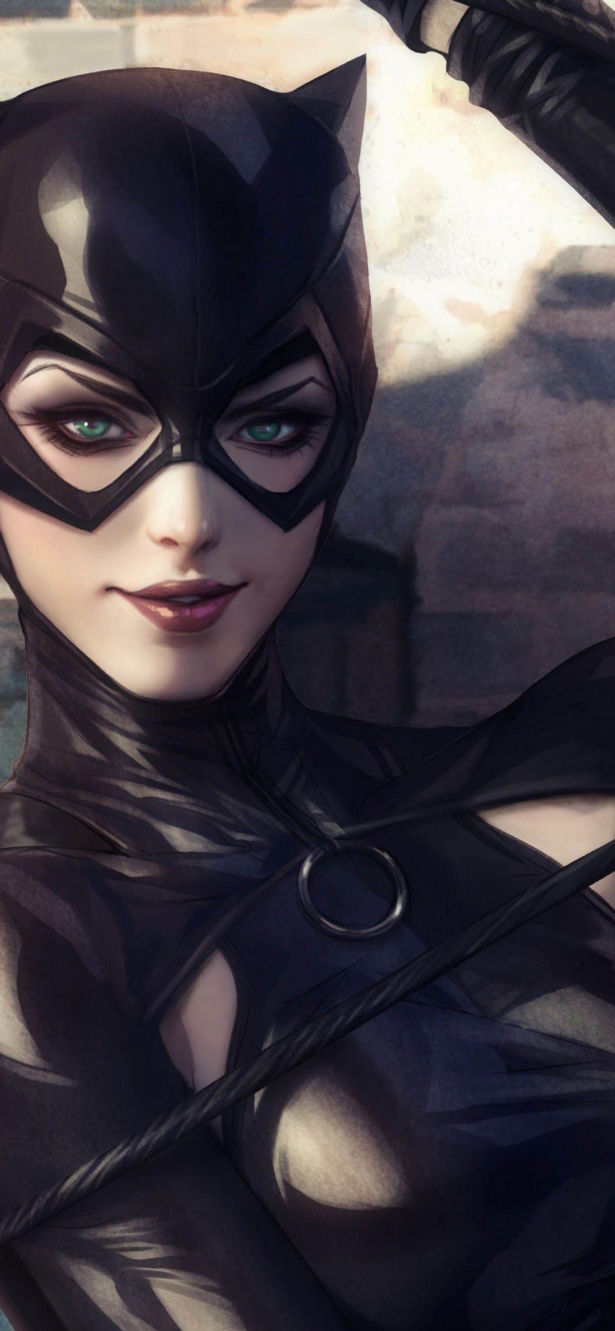 1242x2688 Catwoman, 4k, Artgerm Lau Wallpaper & Background Download