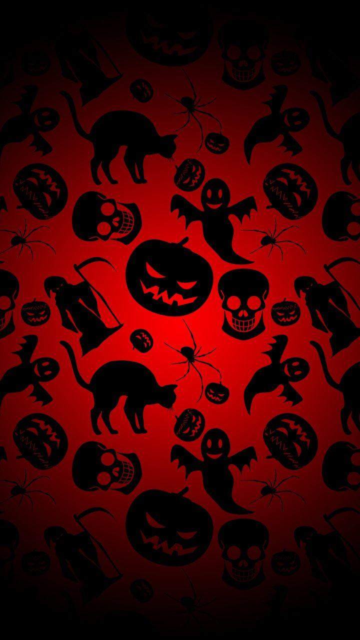 720x1280 Free download Dark Halloween pattern Mobile Wallpaper 20567