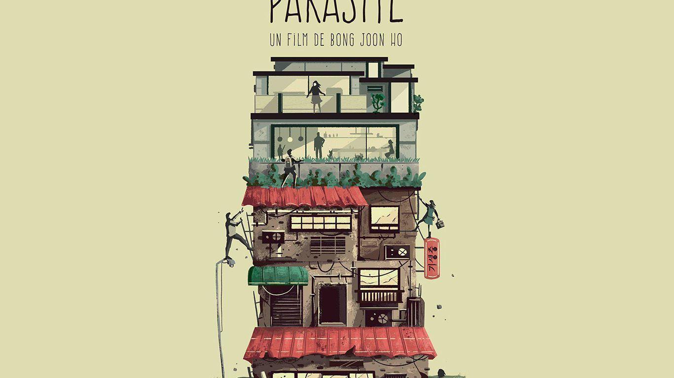 1366x768 Wallpaper /bk45 Art Film Poster Parasite/ Via : Art Film Poster Parasi. Art Films, Poster, Desktop Wallpaper