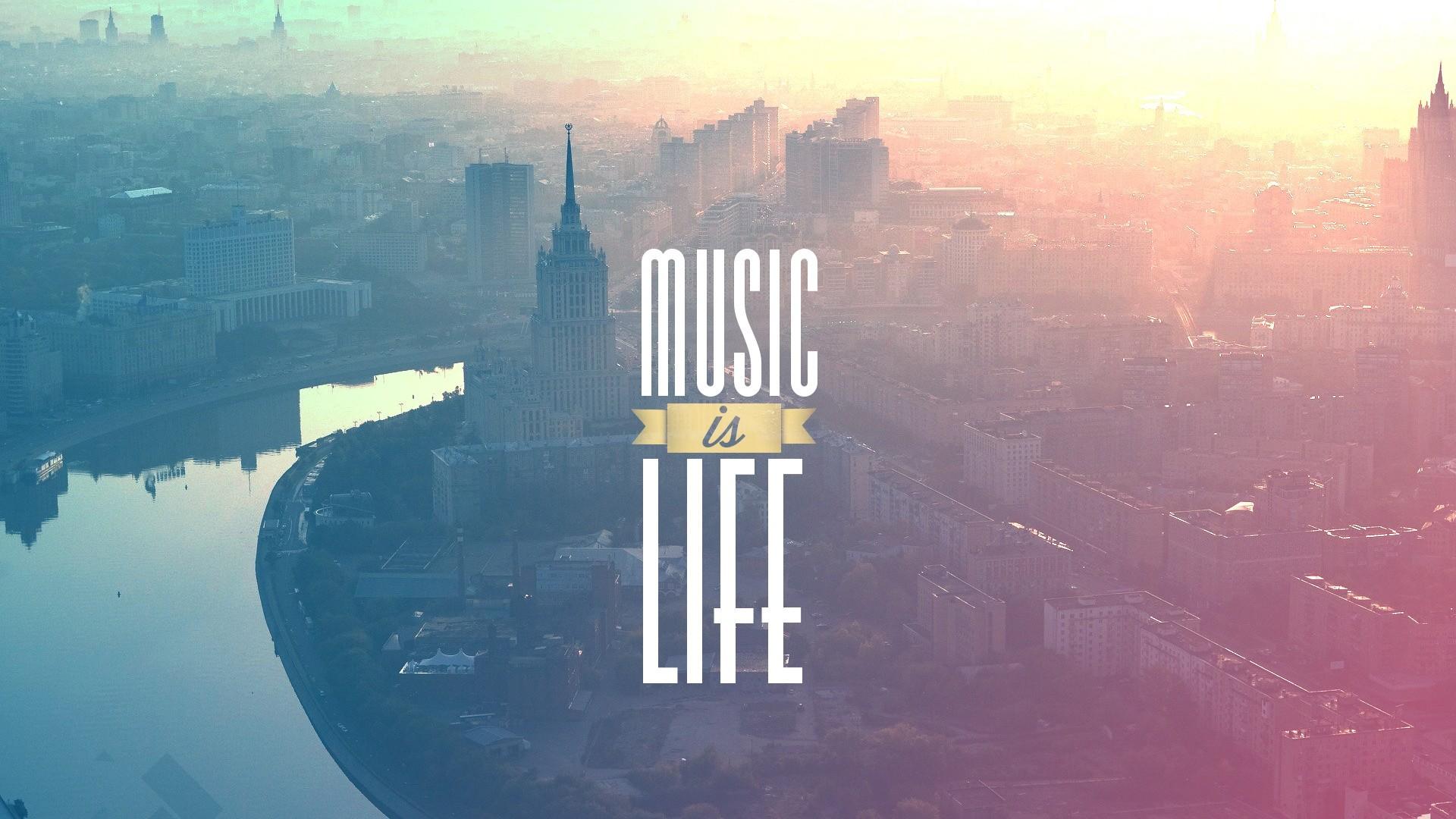 1920x1080 Download 1920x1080 Tumblr, City, River, Music is Life wallpaper