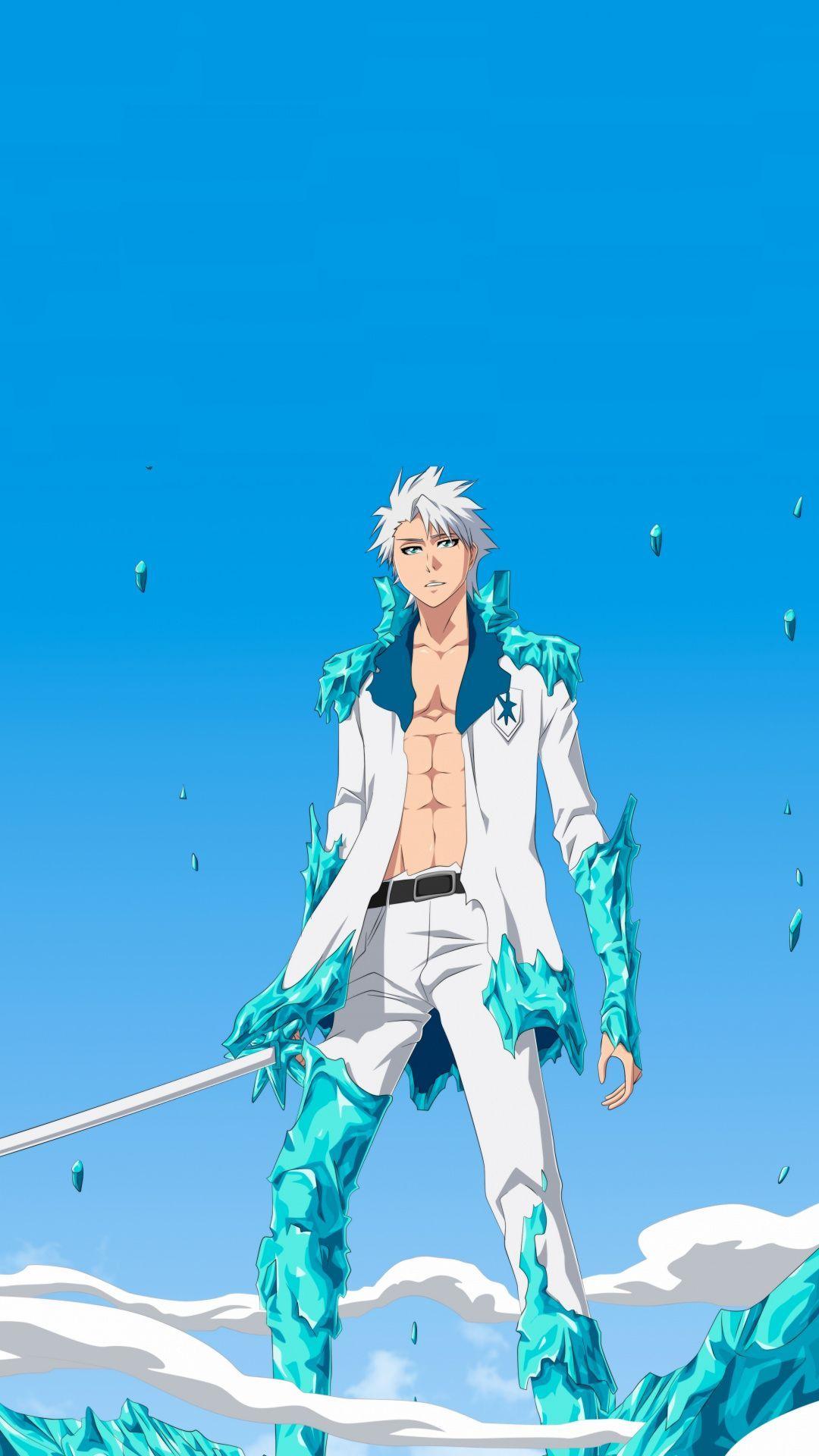 1080x1920 Tōshirō Hitsugaya, Bleach, Anime Boy, Artwork, Wallpaper