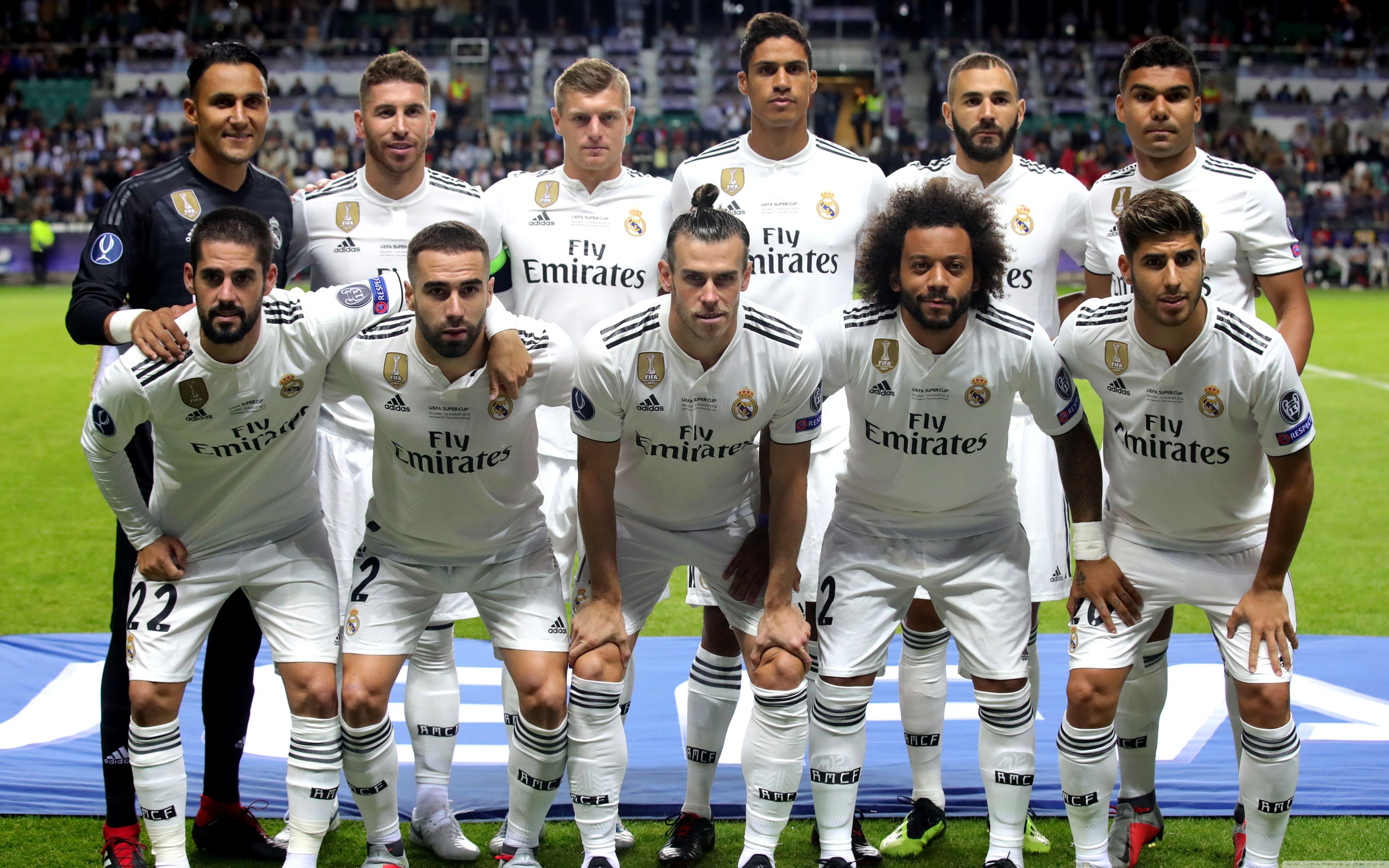 946 Real Madrid Squad Wallpaper 4k free Download MyWeb