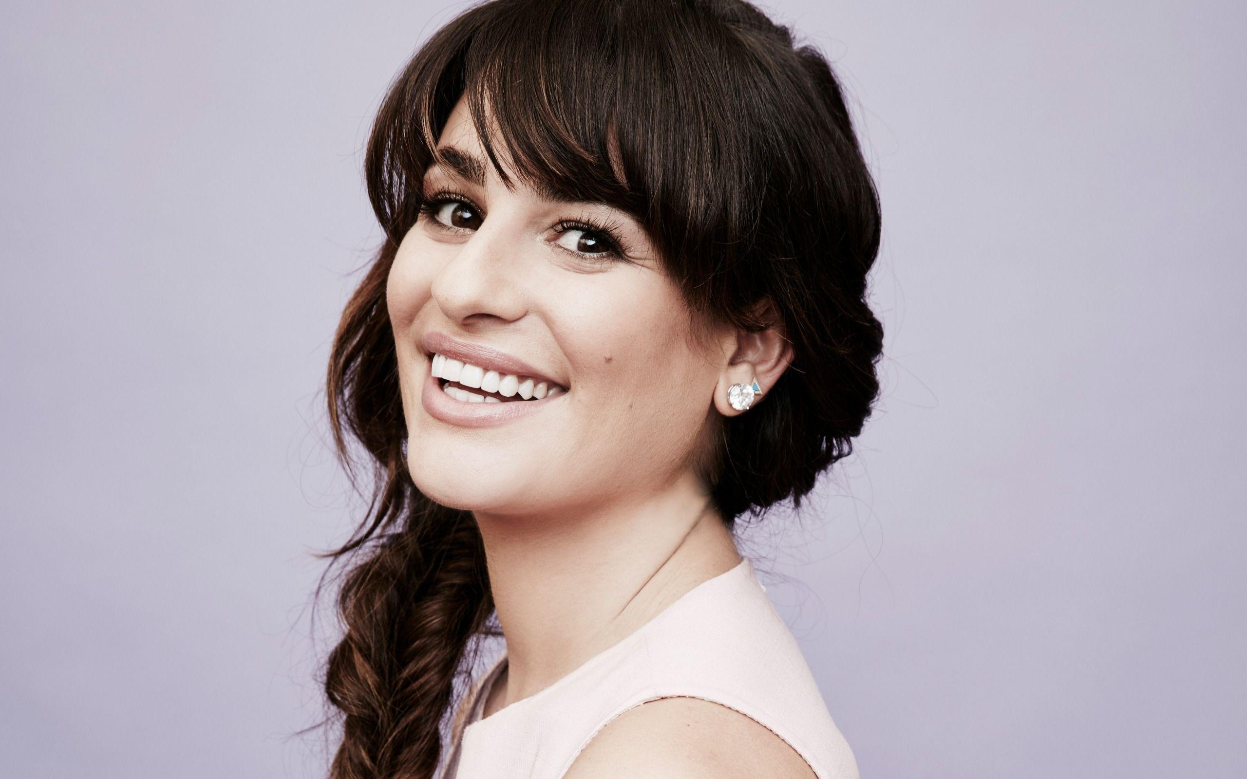 2560x1600 Download wallpaper Lea Michele, portrait, american actress, smile