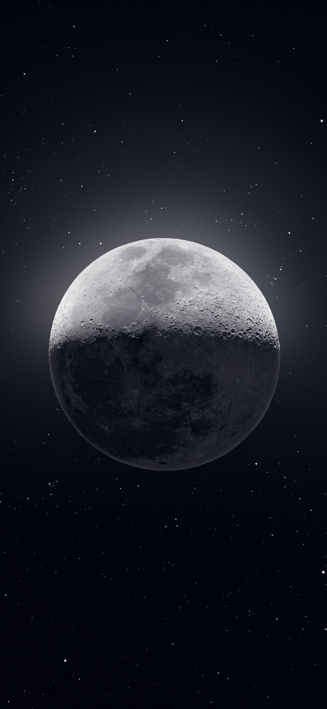 1125x2436 Moon Stars Dark 10k iPhone XS, iPhone iPhone X HD 4k