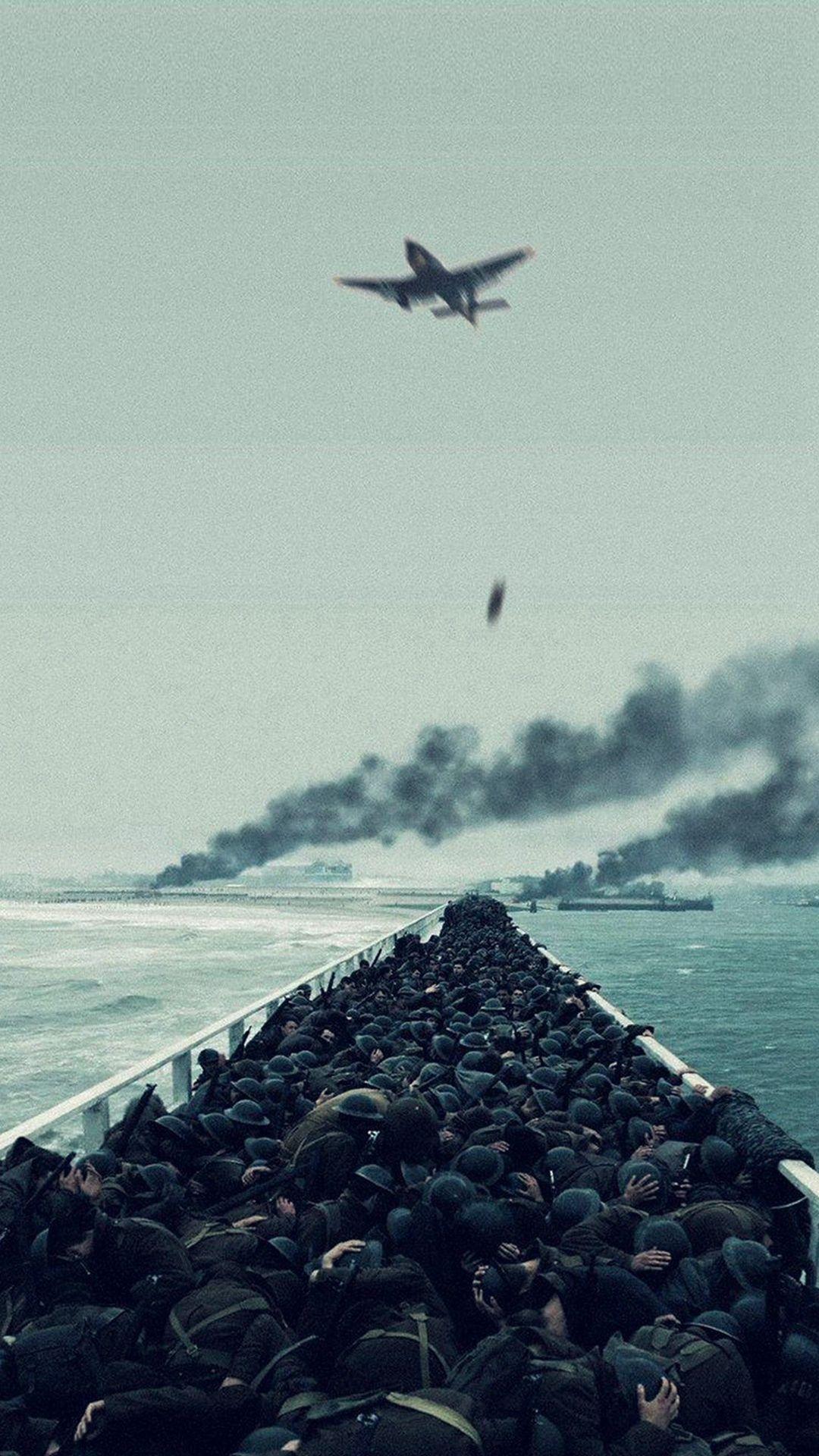 1080x1920 Film War Dunkirk Boat Ship Illustration Art iPhone 8 Wallpaper