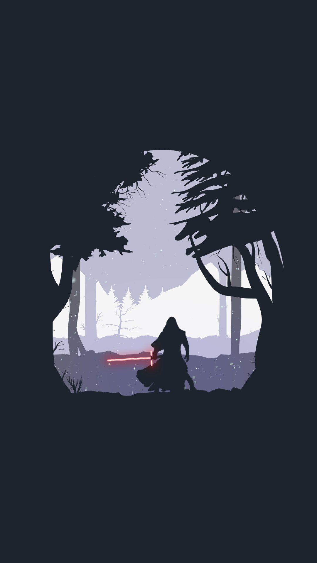 1080x1920 Minimalist Star Wars iPhone Wallpaper