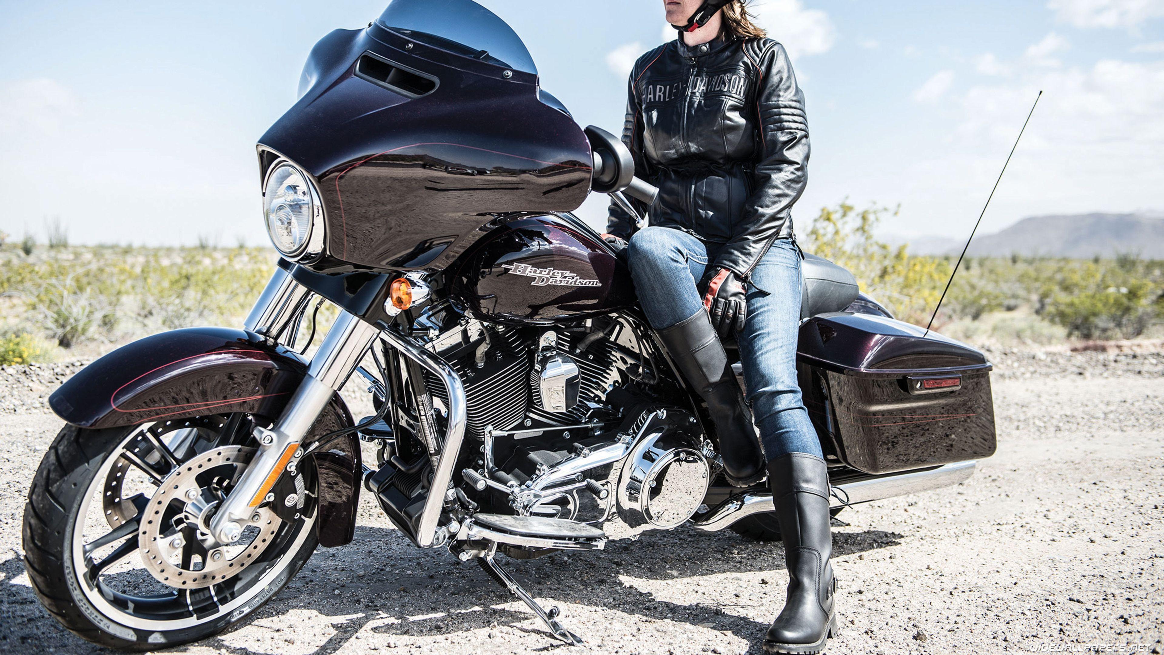 3840x2160 Harley Davidson Touring Motorcycle Desktop Wallpaper 4K Ultra HD