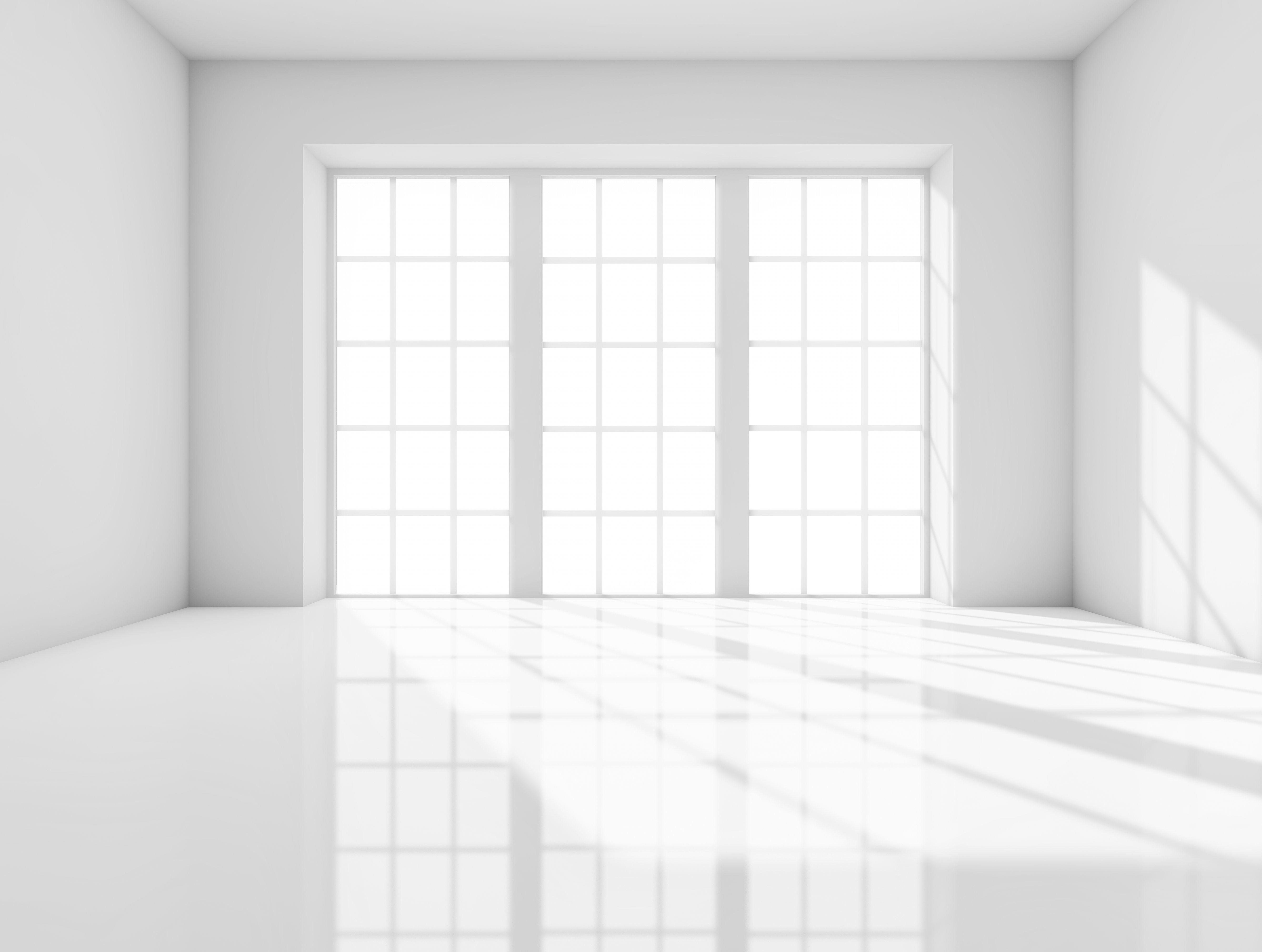 white living room zoom background