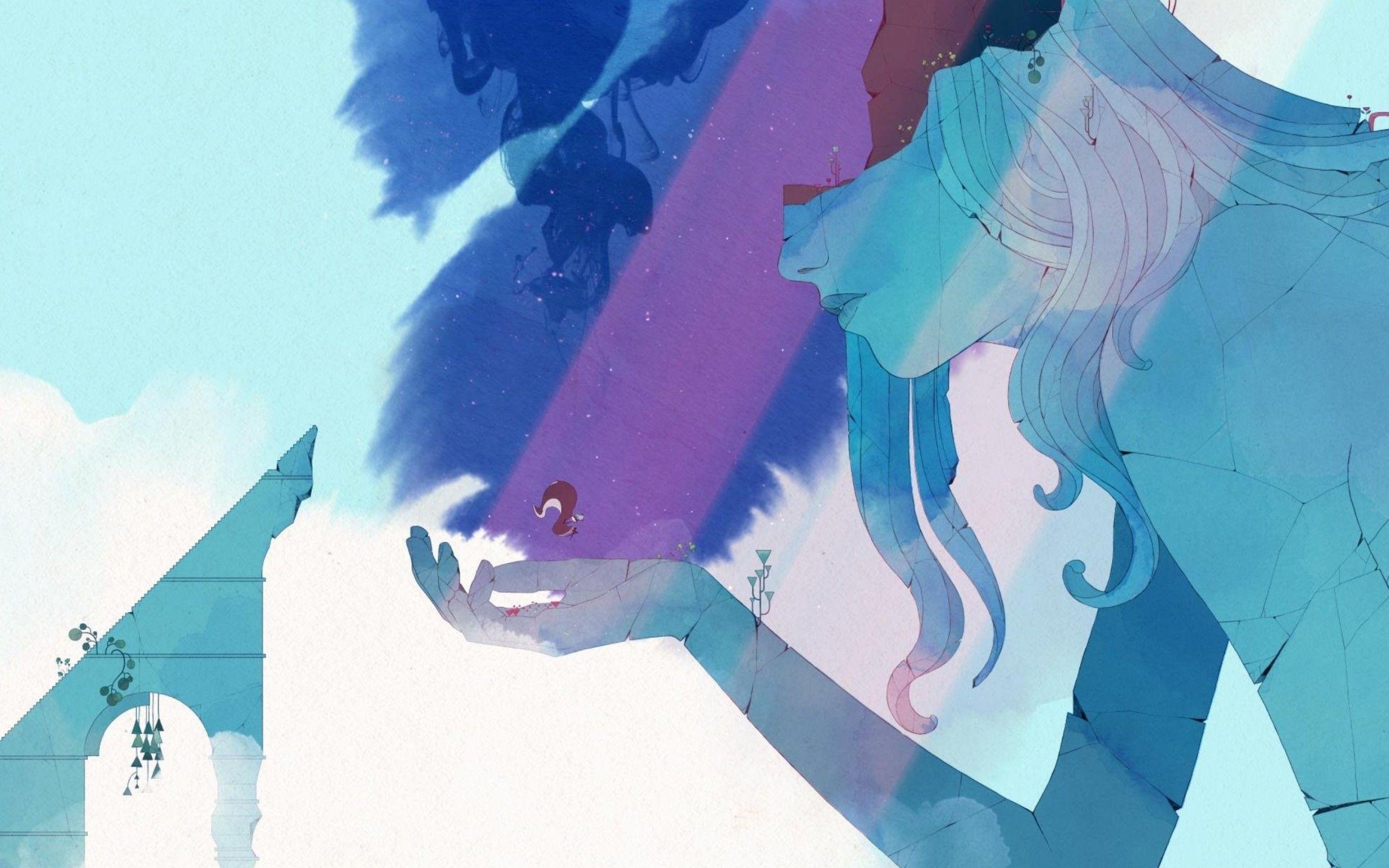 2880x1800 Download 2880x1800 Gris, 2d Adventure Games Wallpaper for MacBook
