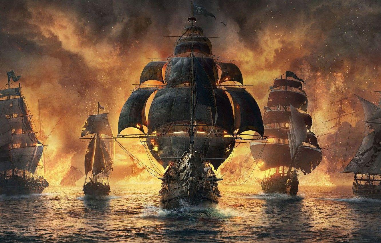 1332x850 Wallpaper Pirates, Ubisoft, Skull & Bones image for desktop