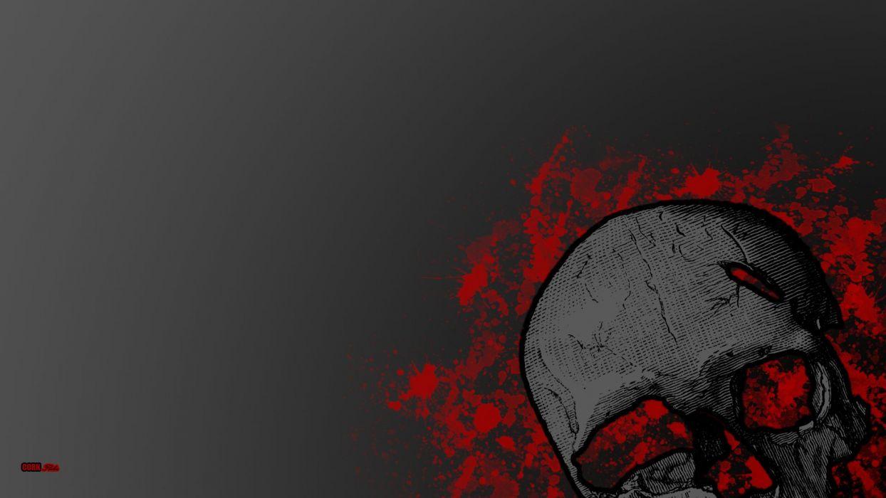 1244x700 Dark blood skull wallpaperx1080