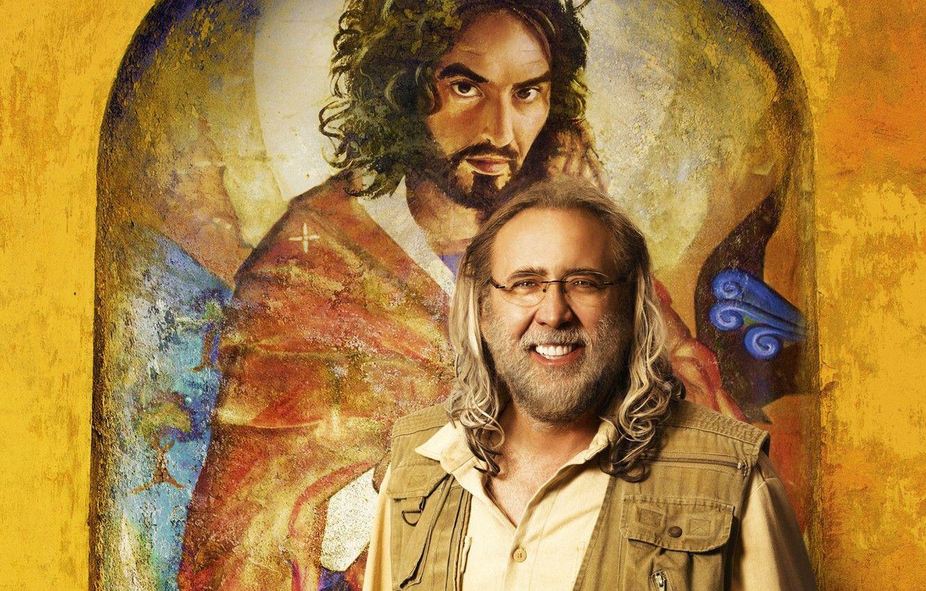 1332x850 Wallpaper Nicolas Cage, poster, Comedy, Nicolas Cage, Army of One, Russell Brand, Mission: Inadequate, Russell Brand image for desktop, section фильмы